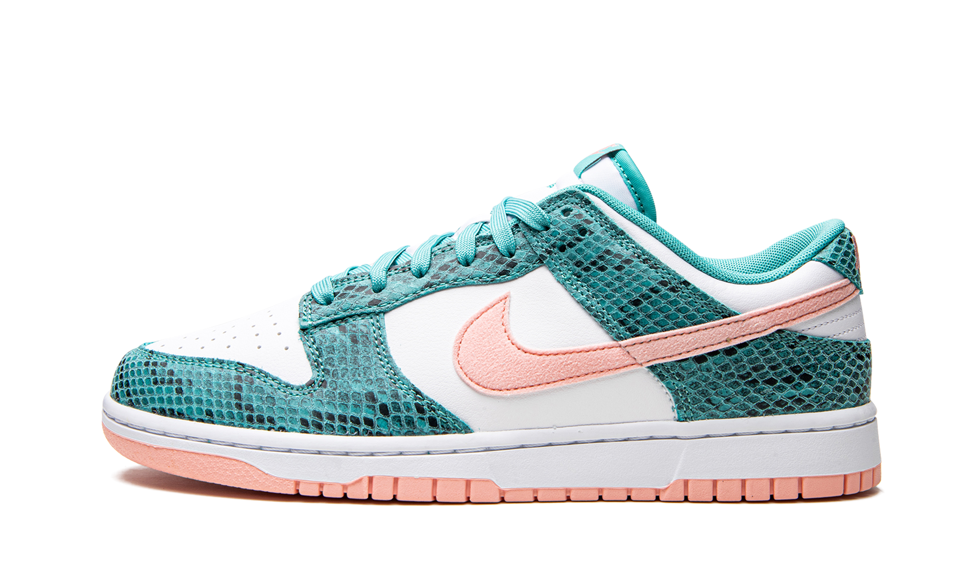 Nike Dunk Low "Snakeskin Washed Teal Bleached Coral" DR8577 300