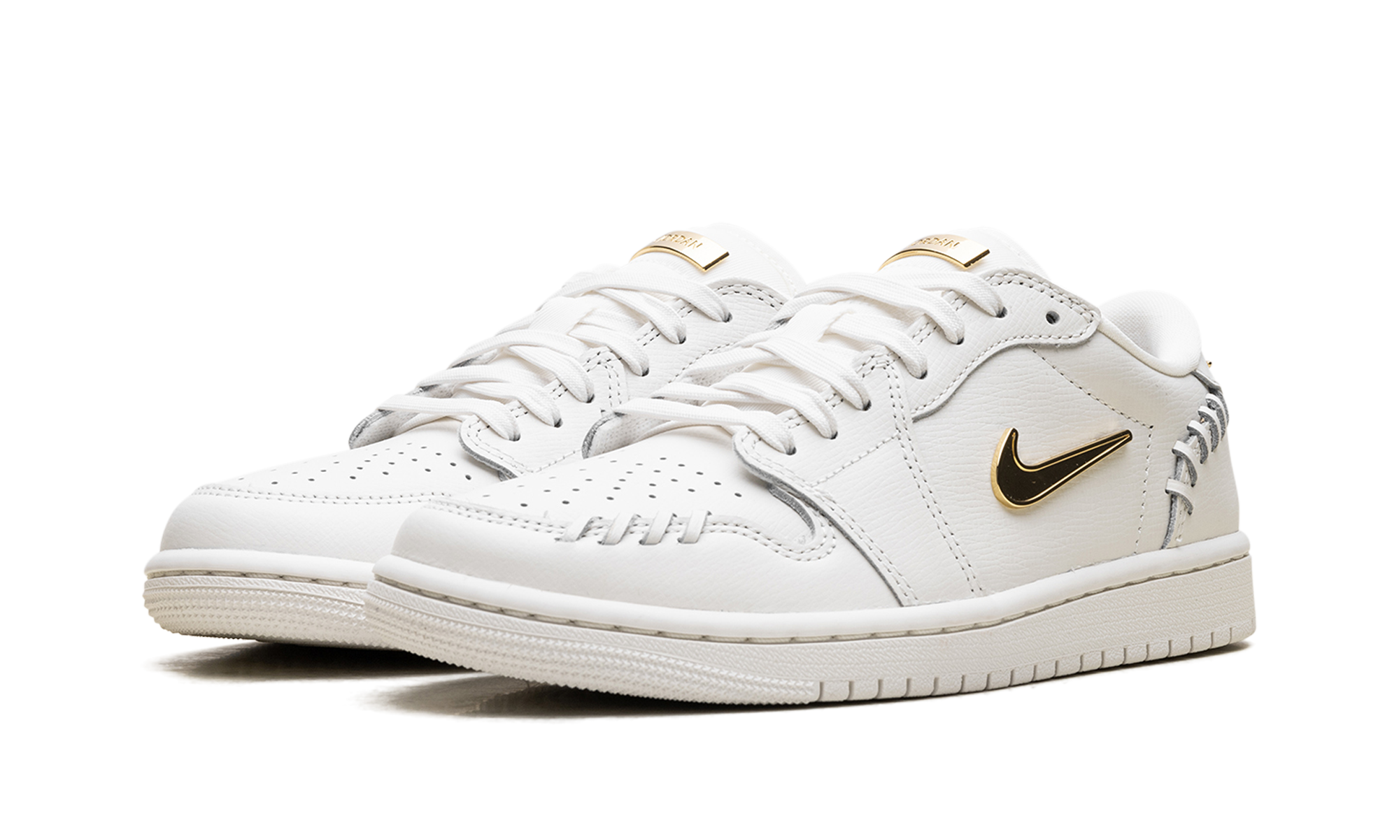 Nike Jordan 1 Low WMNS "Method of Make Sail Metallic Gold" FN5032 100