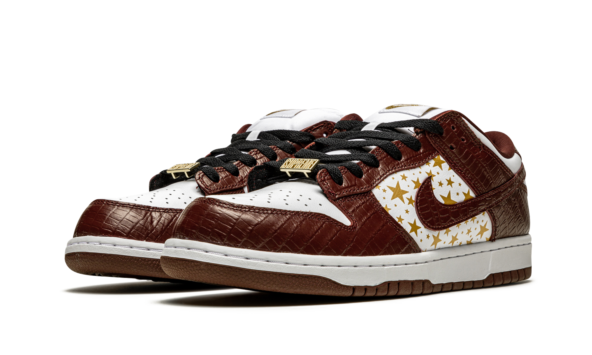 Nike SB Dunk Low "Supreme - Stars - Barkroot Brown" DH3228 103