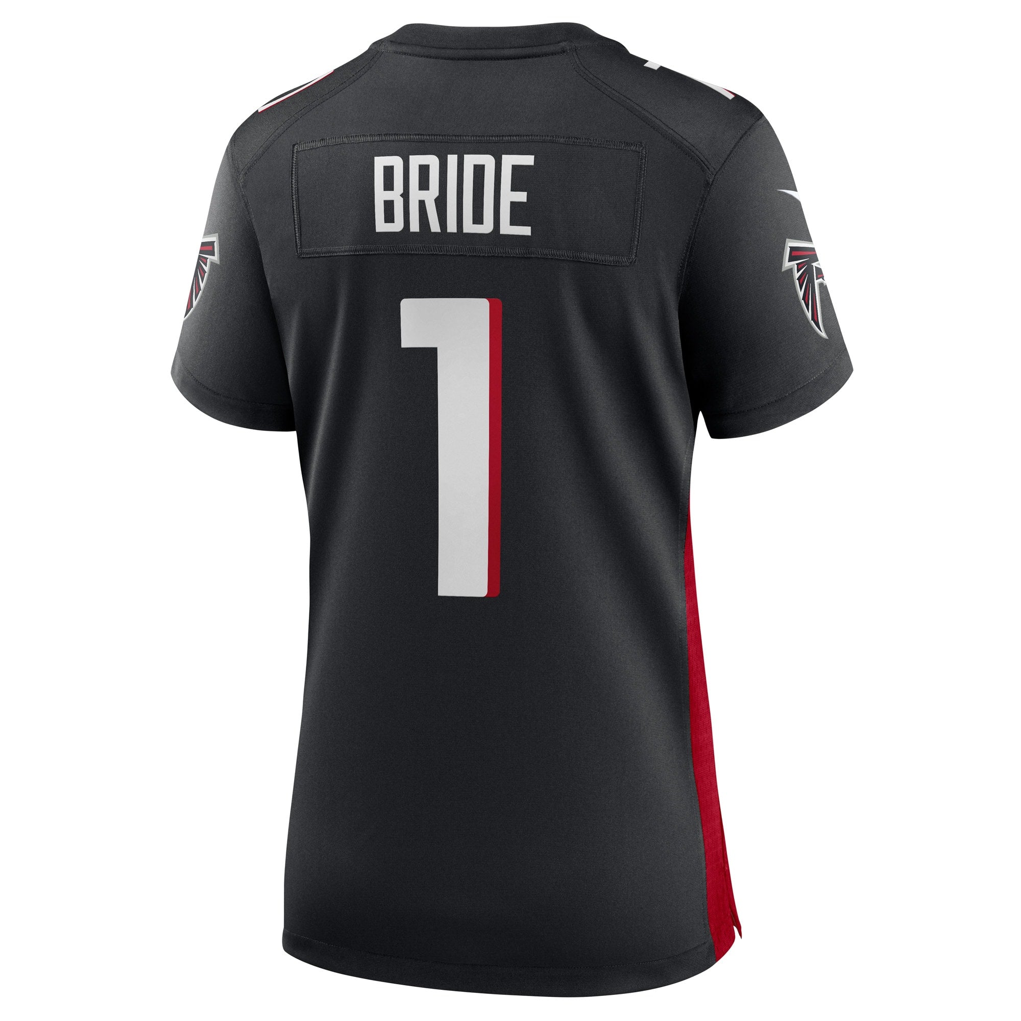 Number 1 Bride Atlanta Falcons Nike Women's Game Jersey - Black