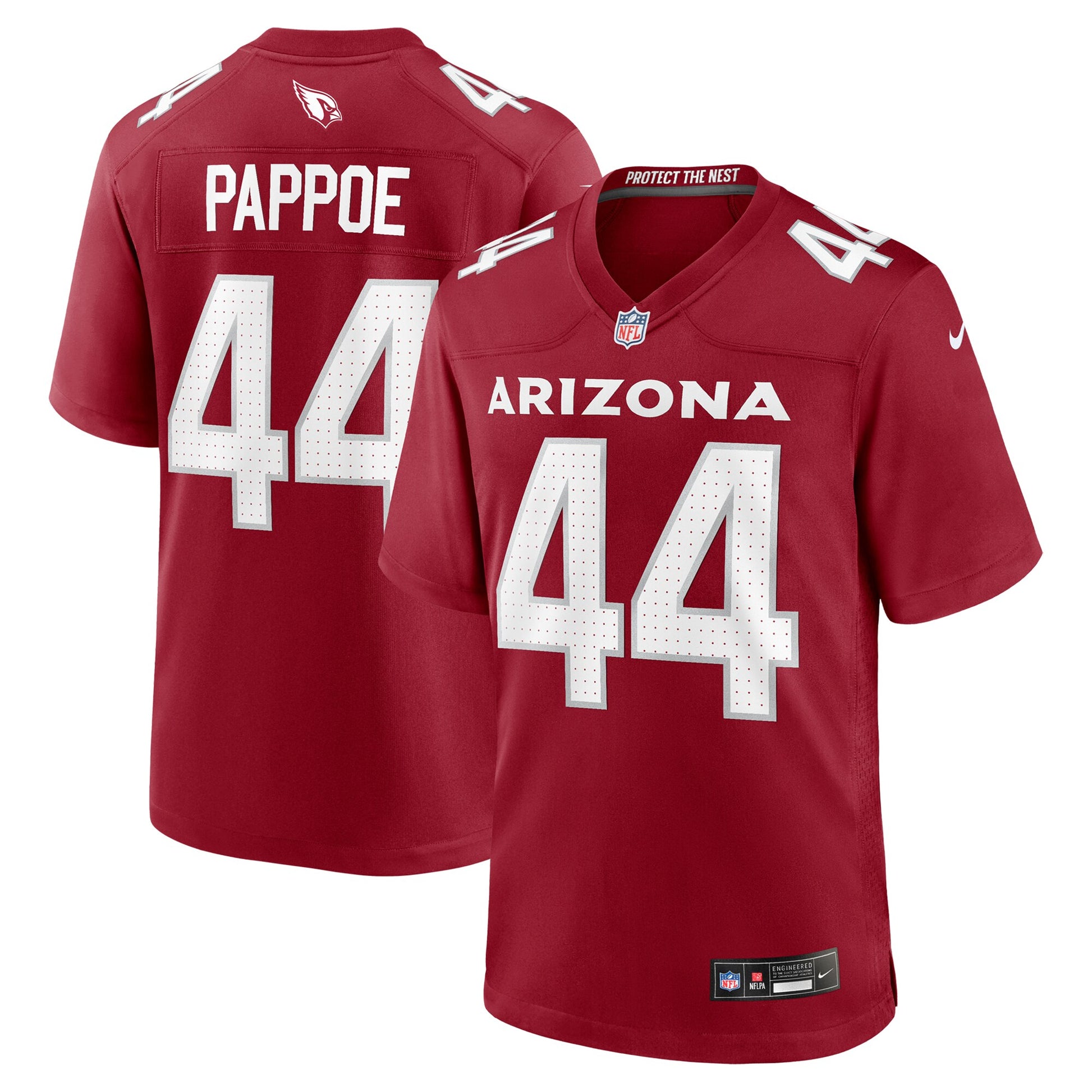 Owen Pappoe Arizona Cardinals Nike Team Game Jersey -  Cardinal