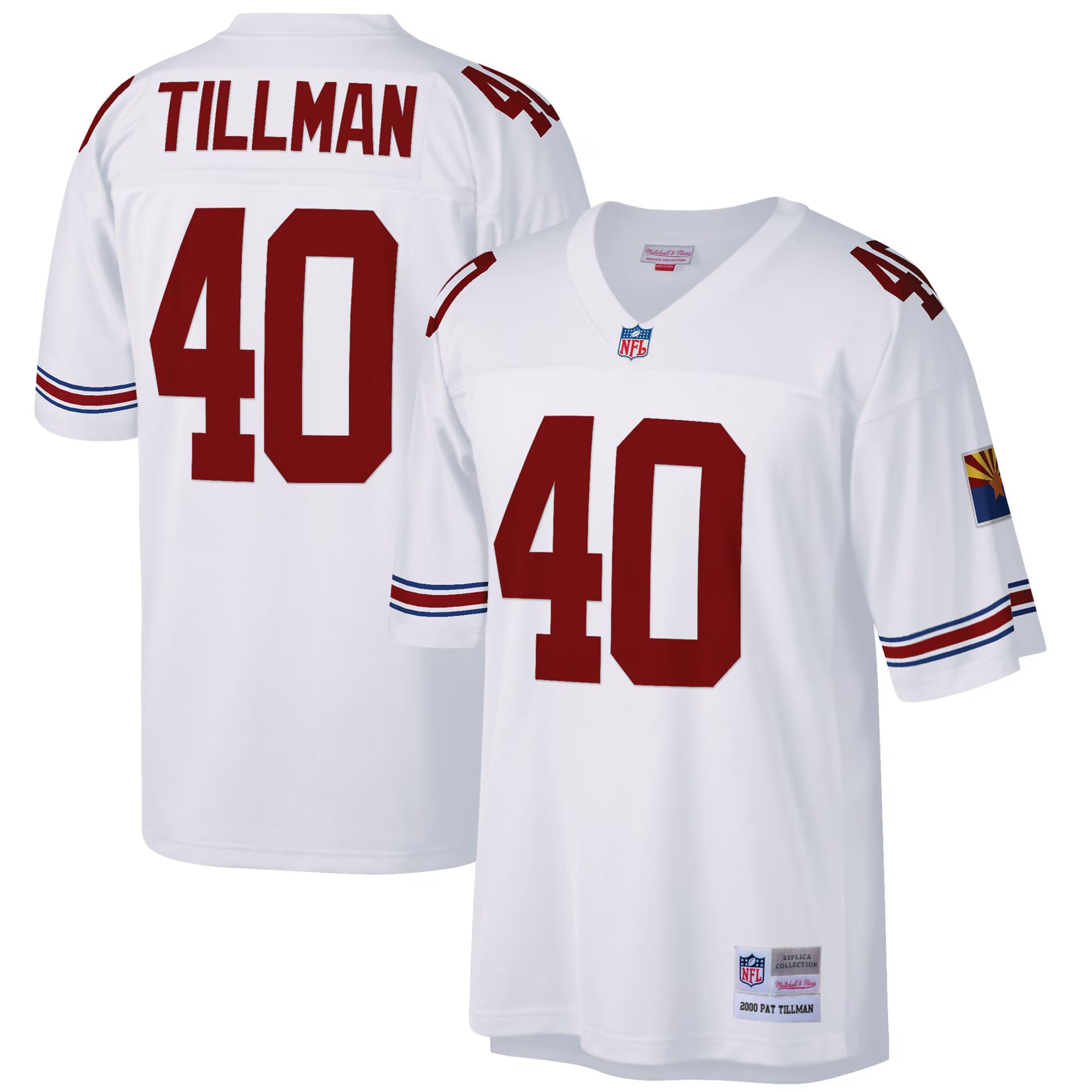 Pat Tillman Arizona Cardinals Mitchell &amp; Ness Big &amp; Tall 2000 Retired Player Replica Jersey - White