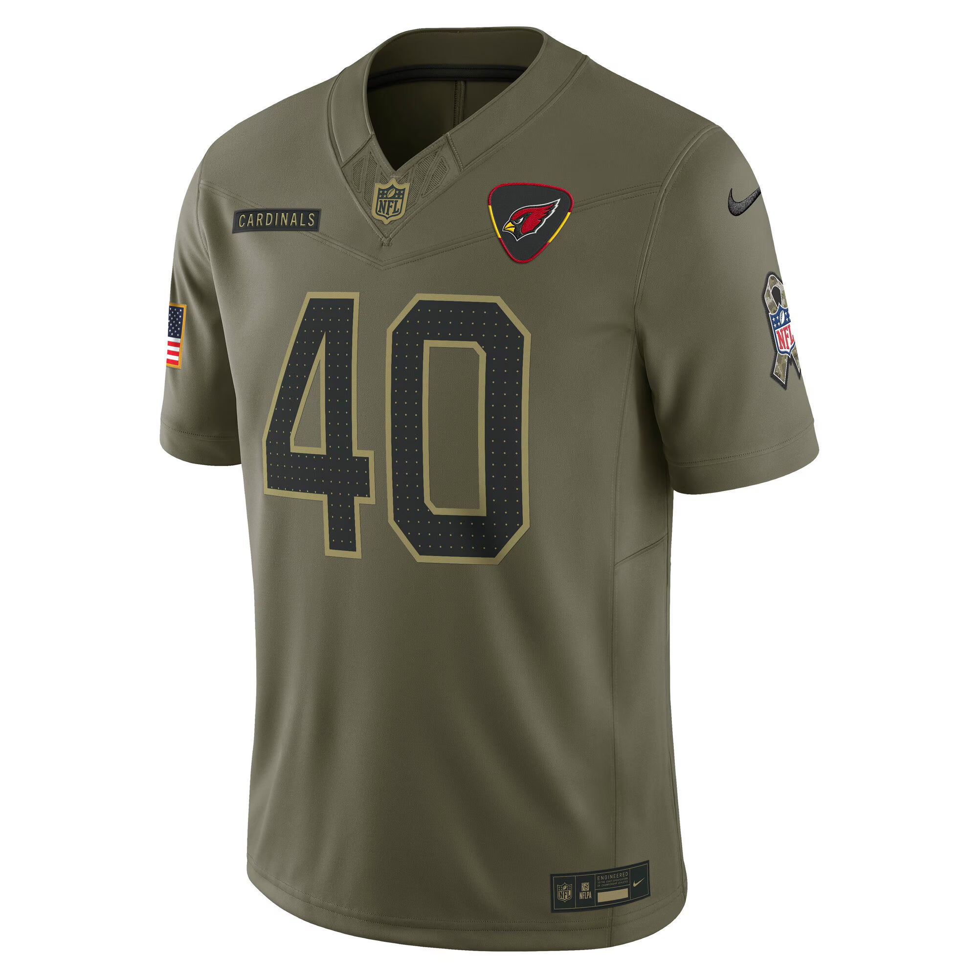 Pat Tillman Arizona Cardinals Nike 2025 Salute to Service Retired Limited Jersey - Olive