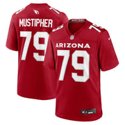 PJ Mustipher Arizona Cardinals Nike Team Game Jersey -  Cardinal