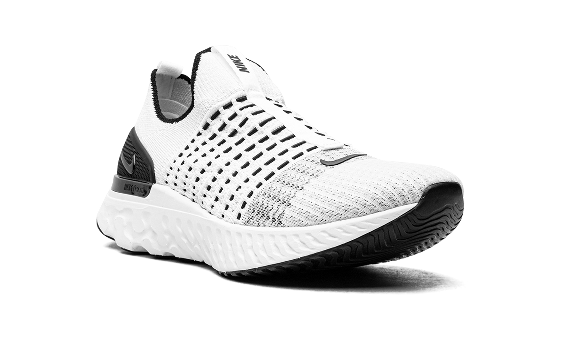 React Phantom Run Flyknit "white/white-black-pure Platinum" - 7