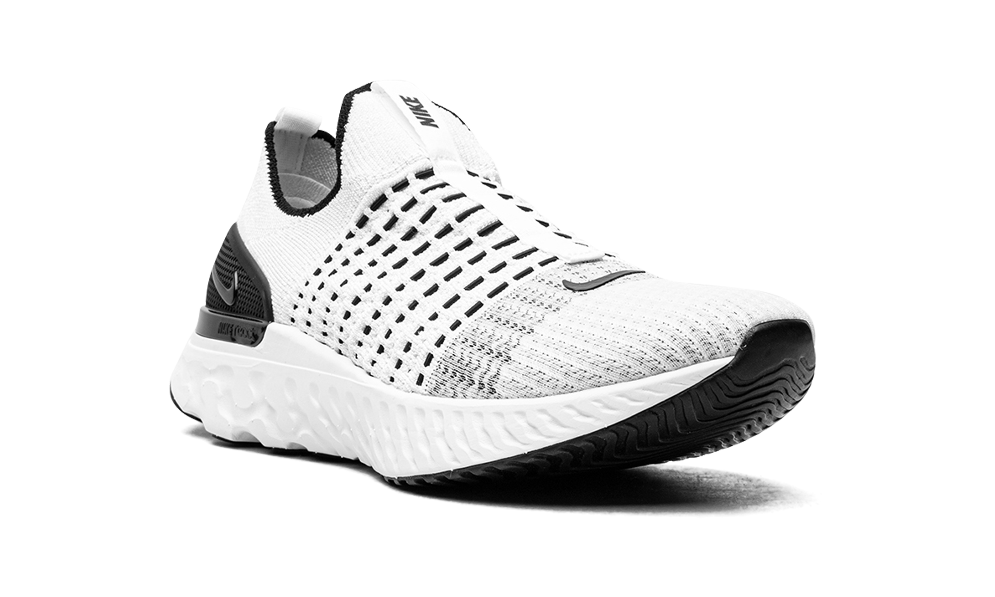 React Phantom Run Flyknit "white/white-black-pure Platinum" - 7