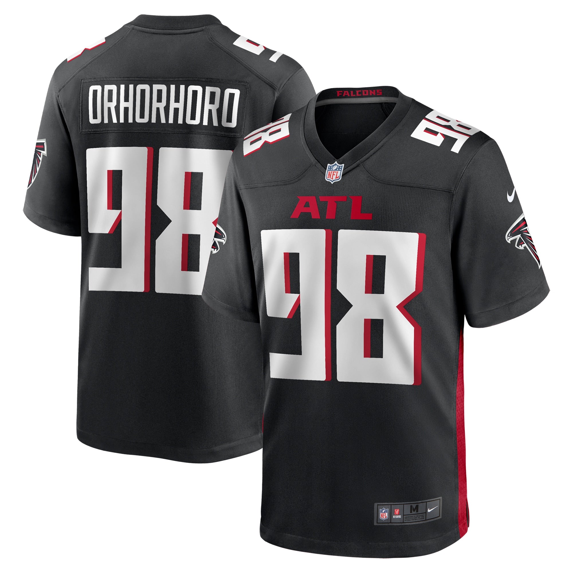 Ruke Orhorhoro Atlanta Falcons Nike Team Game Jersey -  Black