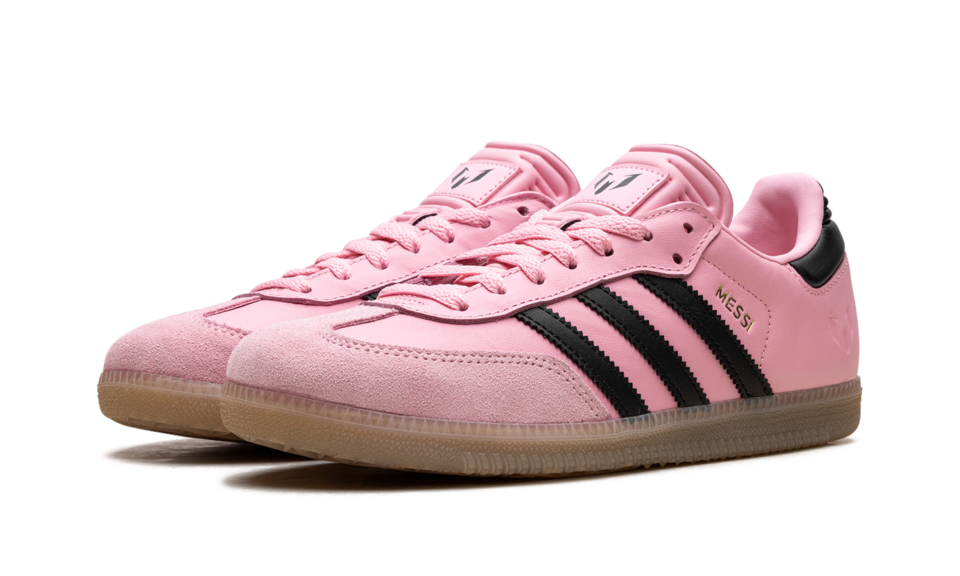 Samba Indoor Gs "messi Light Pink Black" - 2