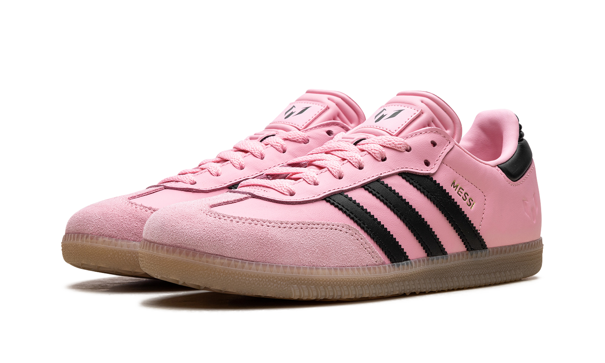 Samba Indoor Gs "messi Light Pink Black" - 2