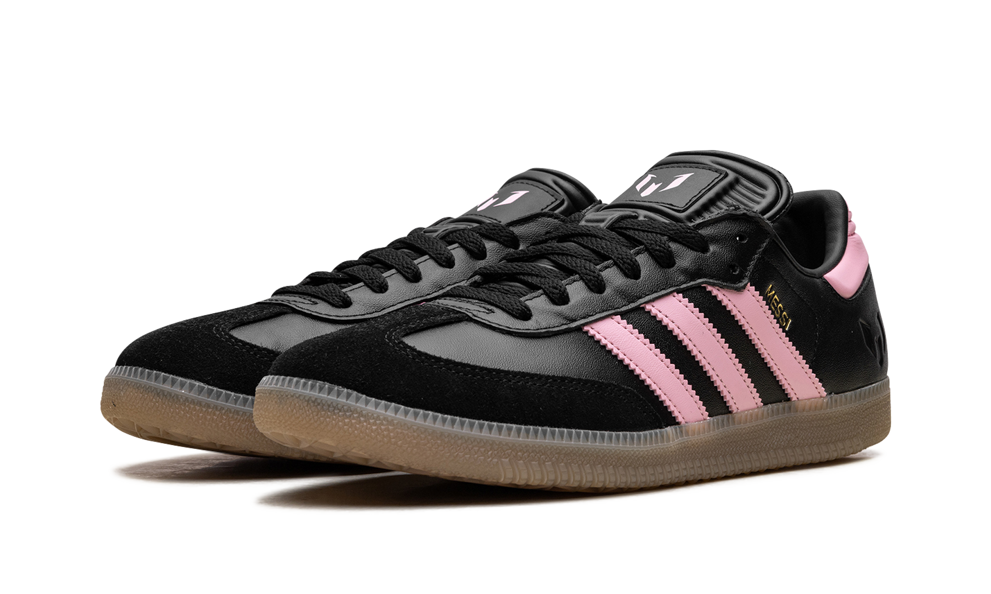 Samba Messi Indoor "core Black / Gold Metallic / Gum" - 2