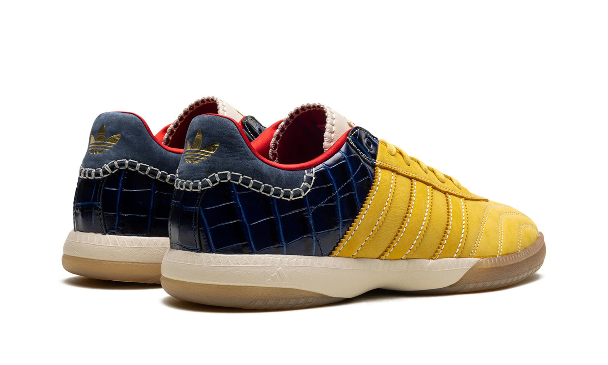 Samba Millenium "wales Bonner - Fade Gold / Navy Croc" - 3