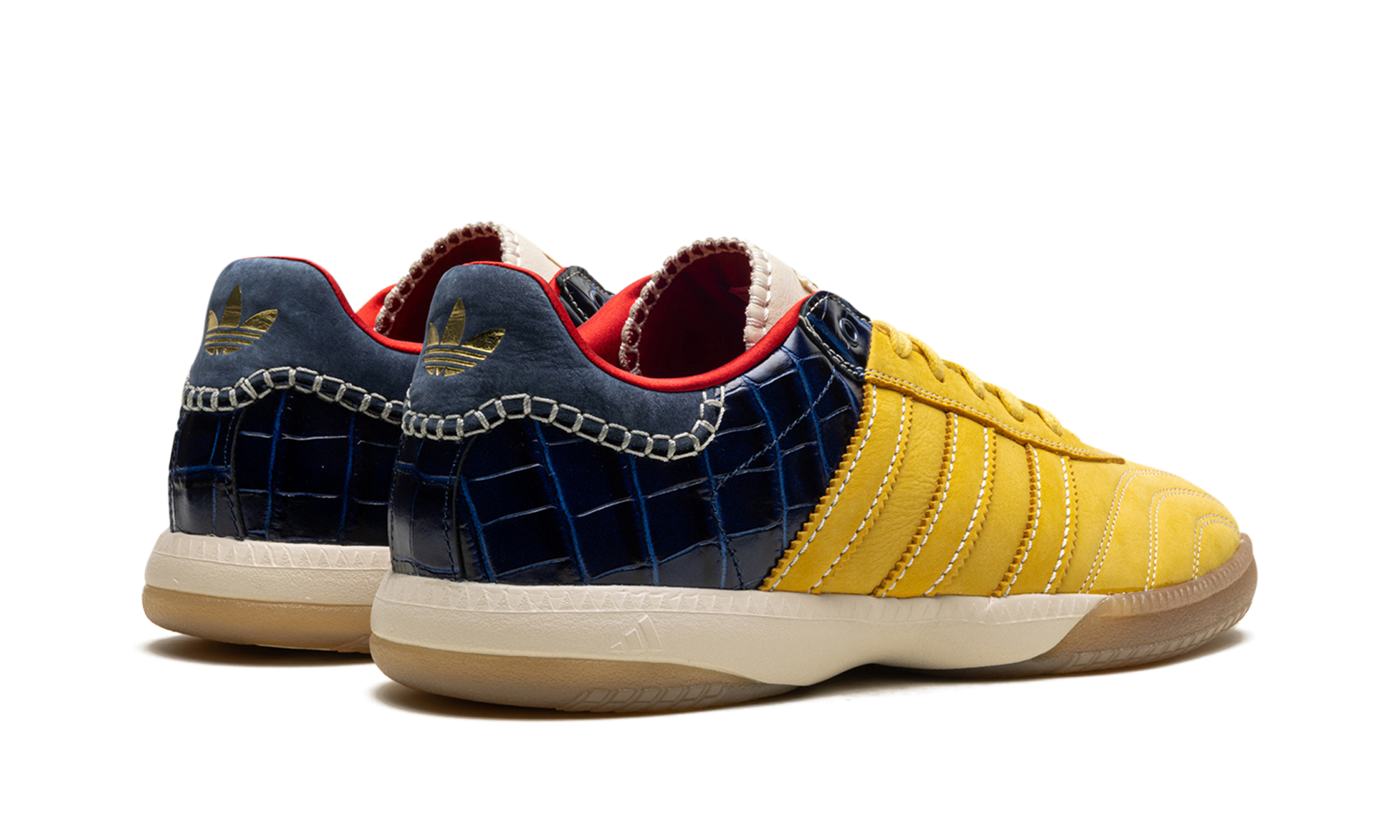 Samba Millenium "wales Bonner - Fade Gold / Navy Croc" - 3