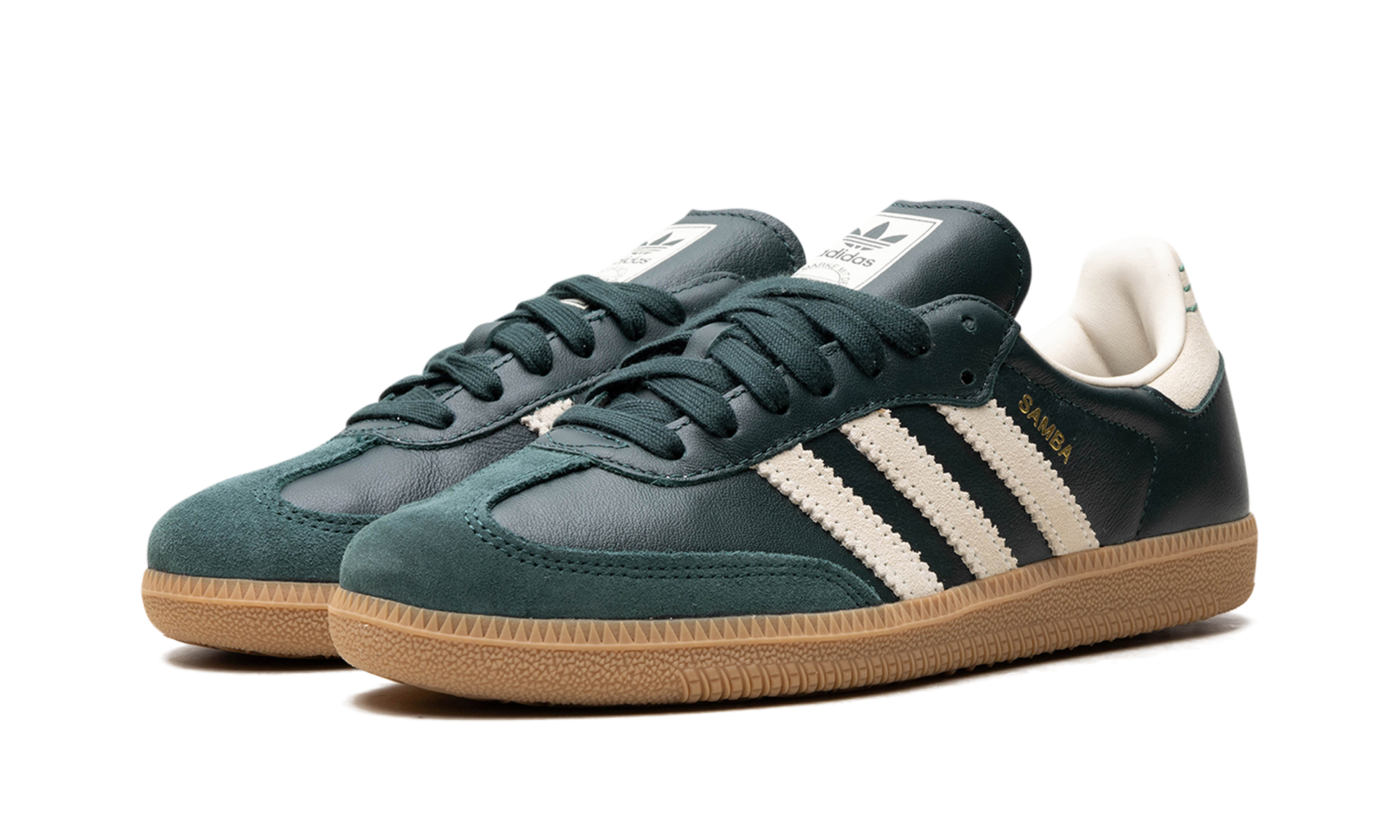Samba Og "shadow Green Cream White Gold Metallic" - 2