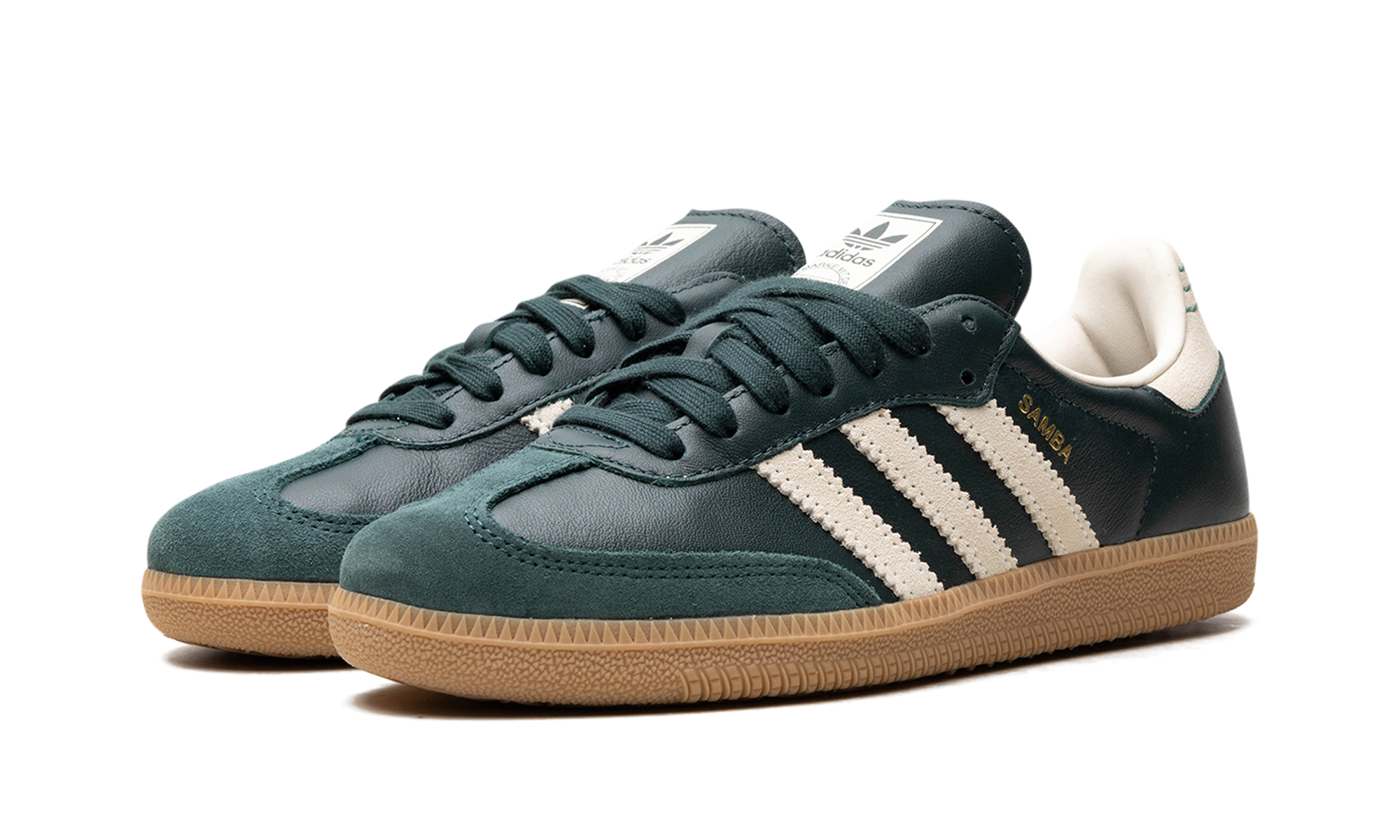 Samba Og "shadow Green Cream White Gold Metallic" - 2
