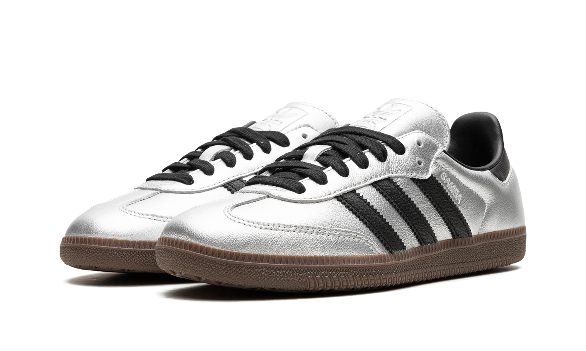 Samba Og Wmns "silver Metallic Black Gum" - 2