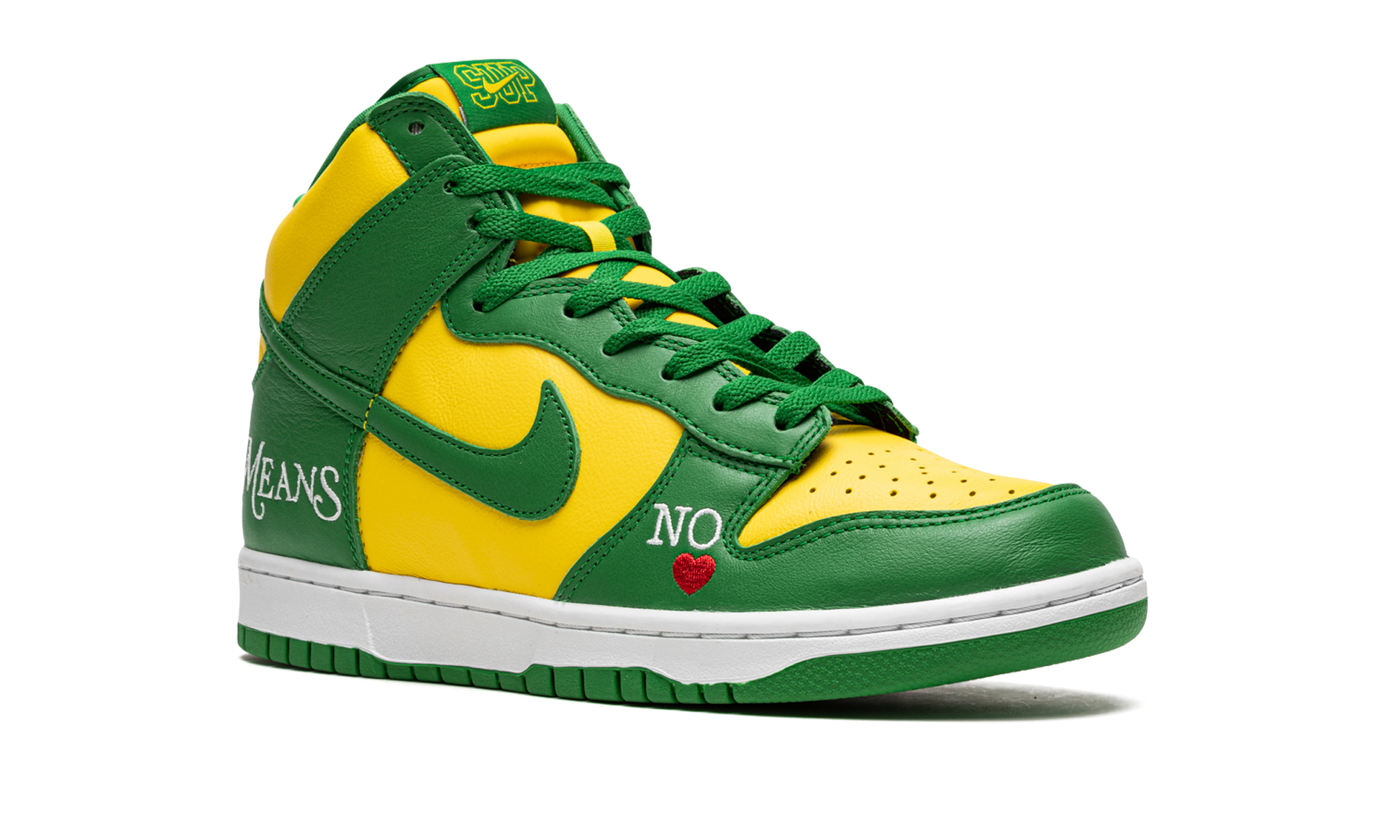 Sb Dunk High "supreme - By Any Means - Green/yellow" - 7
