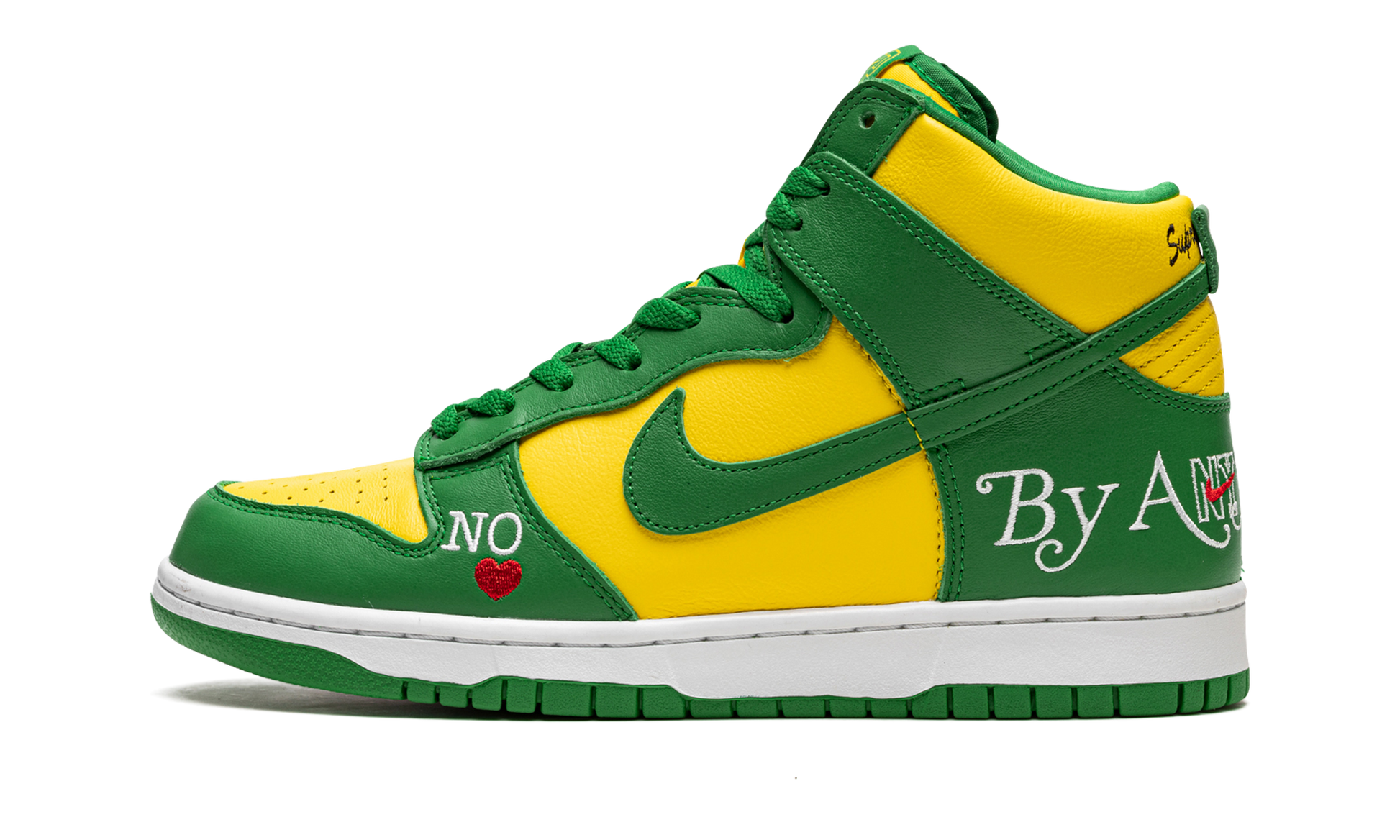 Sb Dunk High "supreme - By Any Means - Green/yellow" - 8