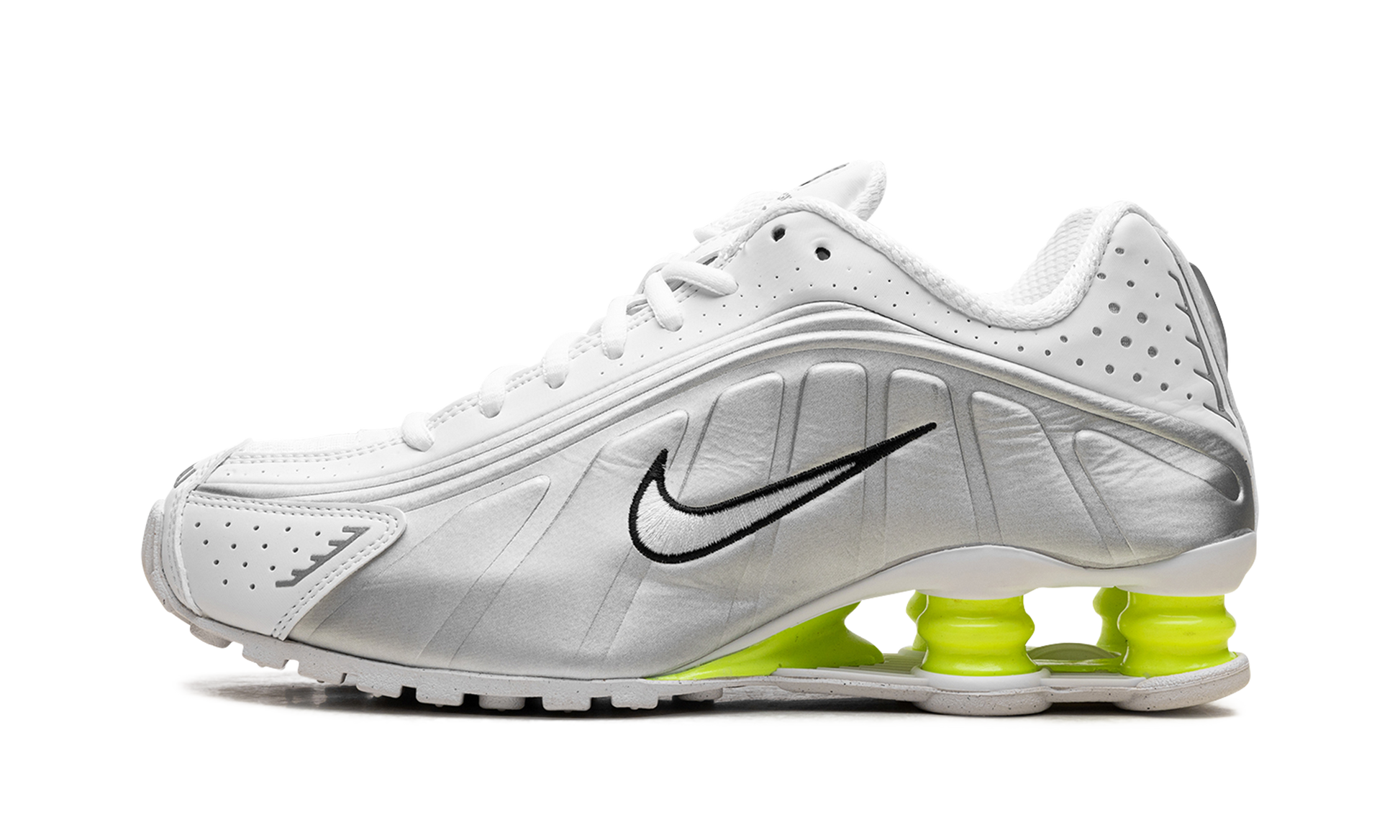 Shox R4 Wmns "white Metallic Silver Volt" - 1