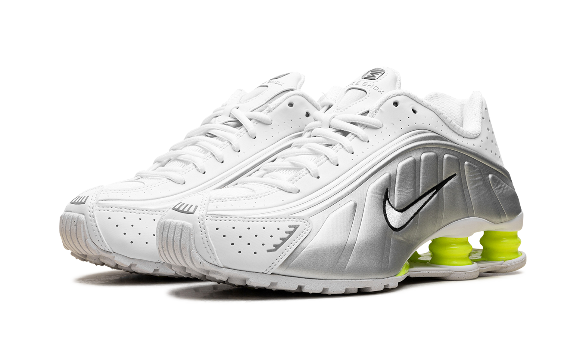 Shox R4 Wmns "white Metallic Silver Volt" - 2