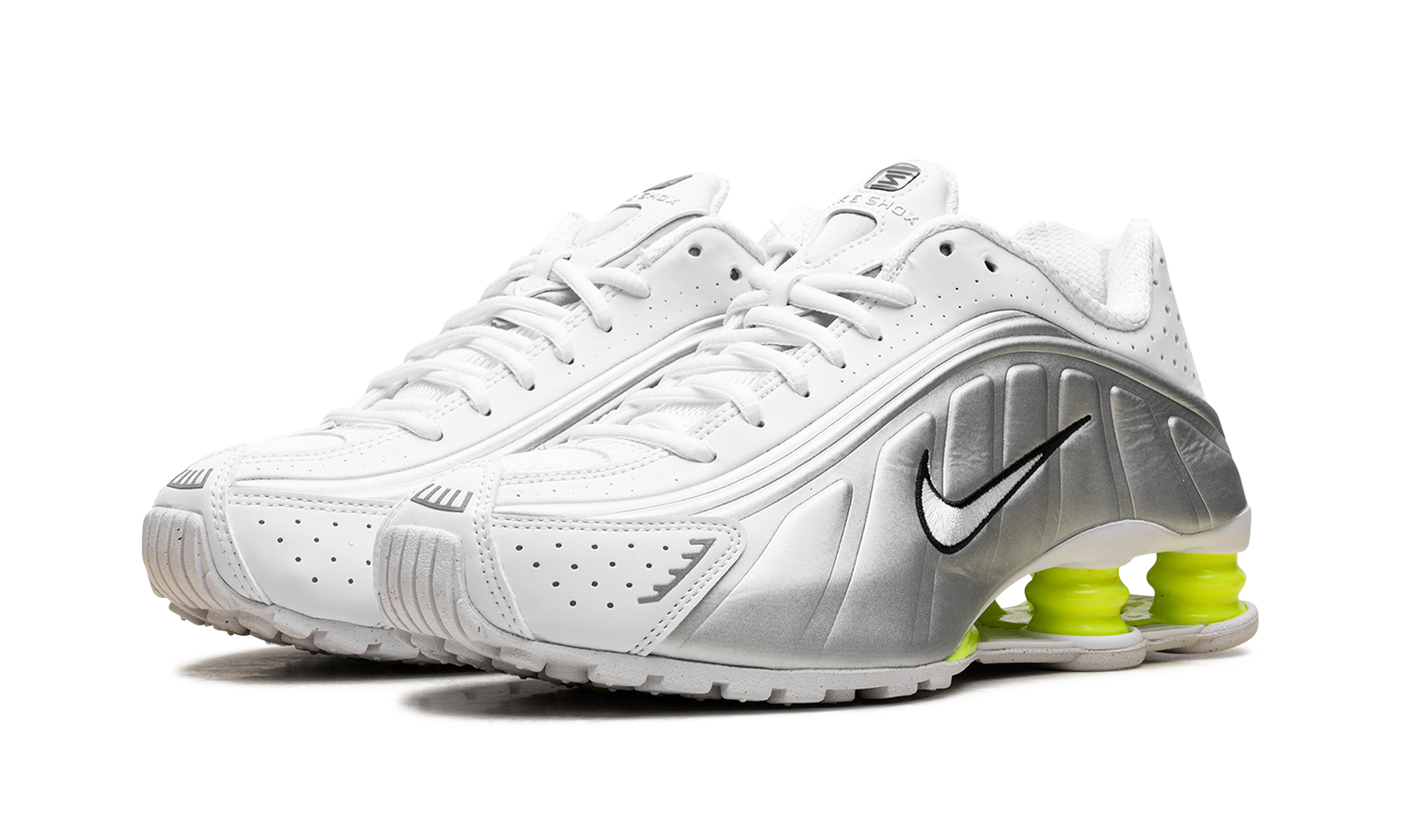 Shox R4 Wmns "white Metallic Silver Volt" - 2