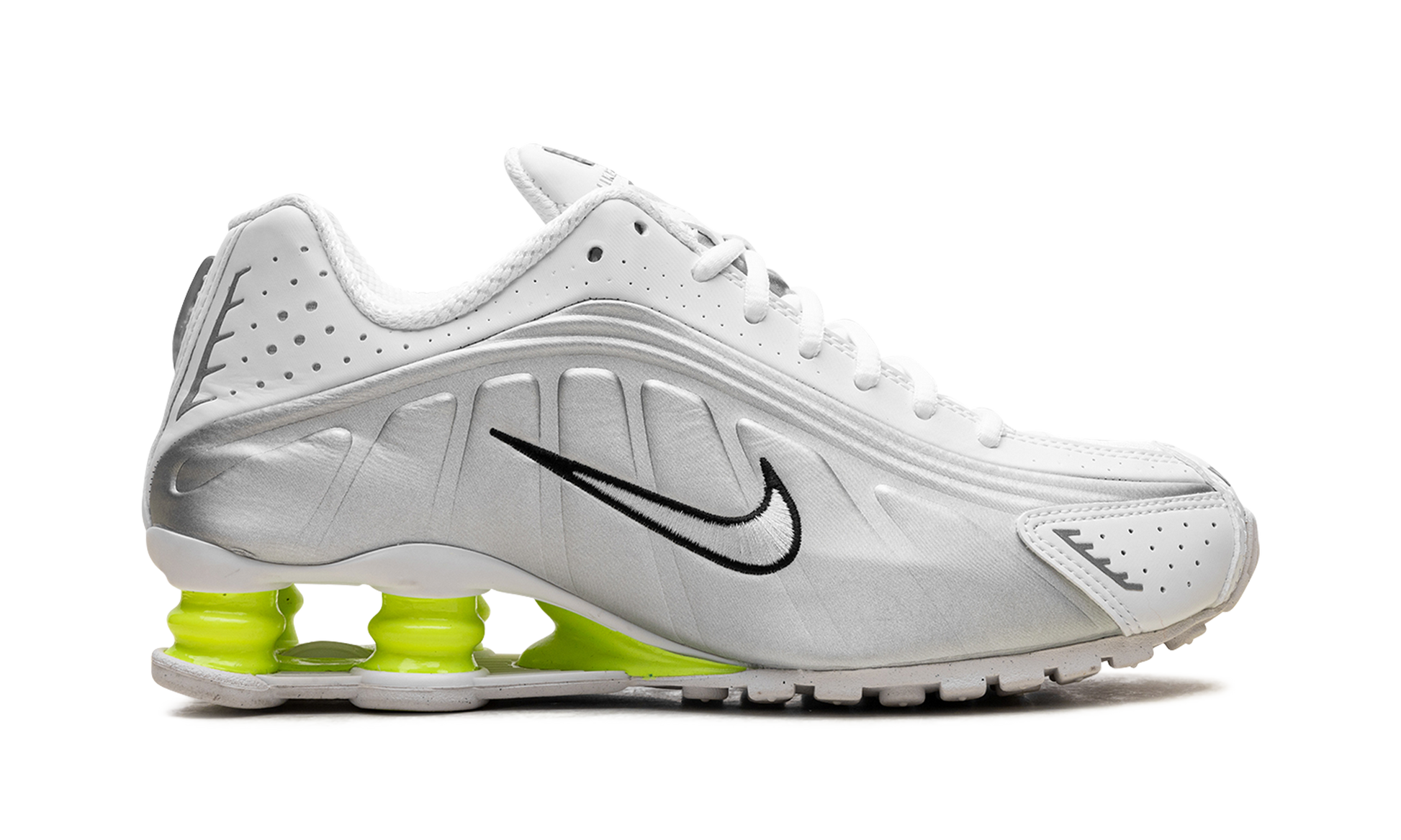 Shox R4 Wmns "white Metallic Silver Volt" - 6