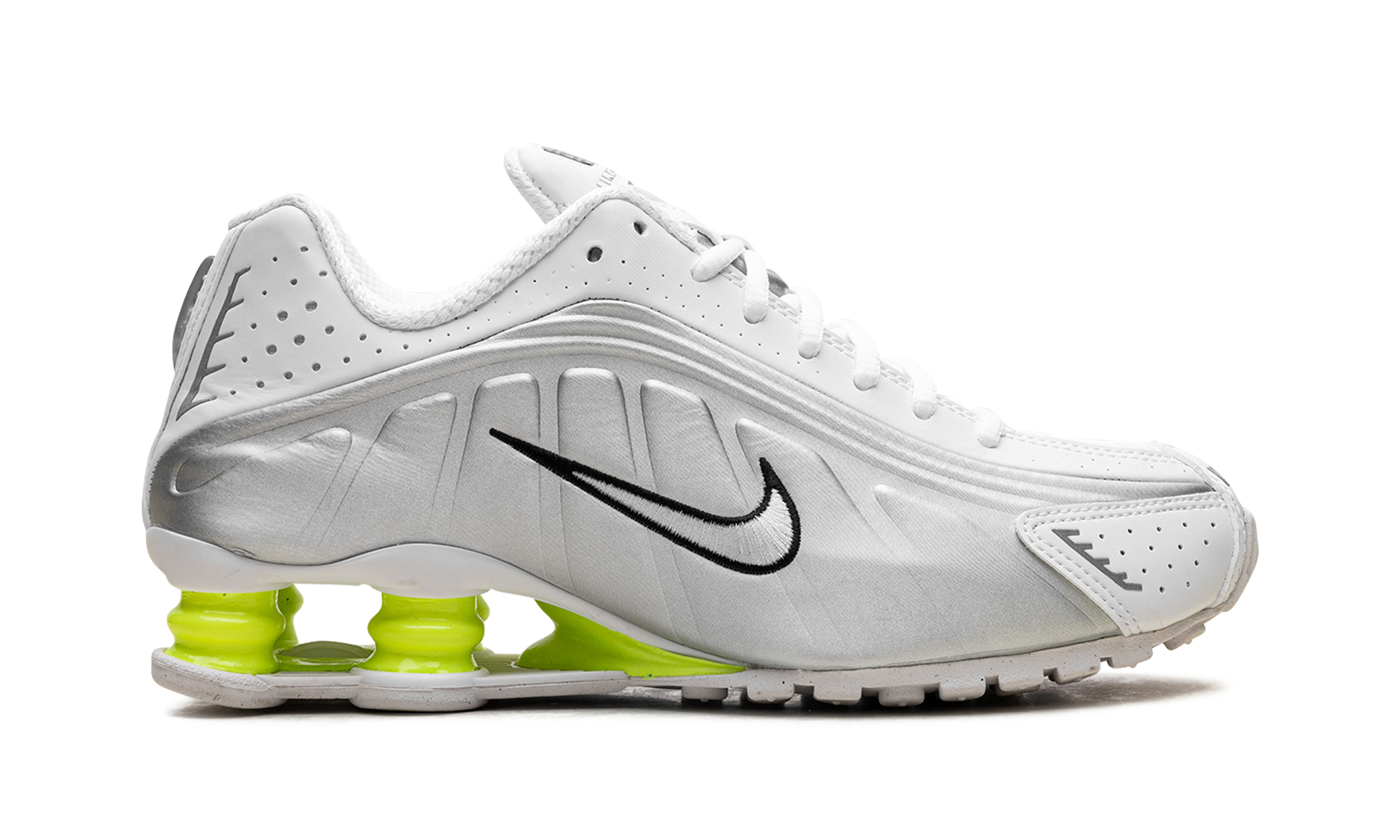 Shox R4 Wmns "white Metallic Silver Volt" - 6