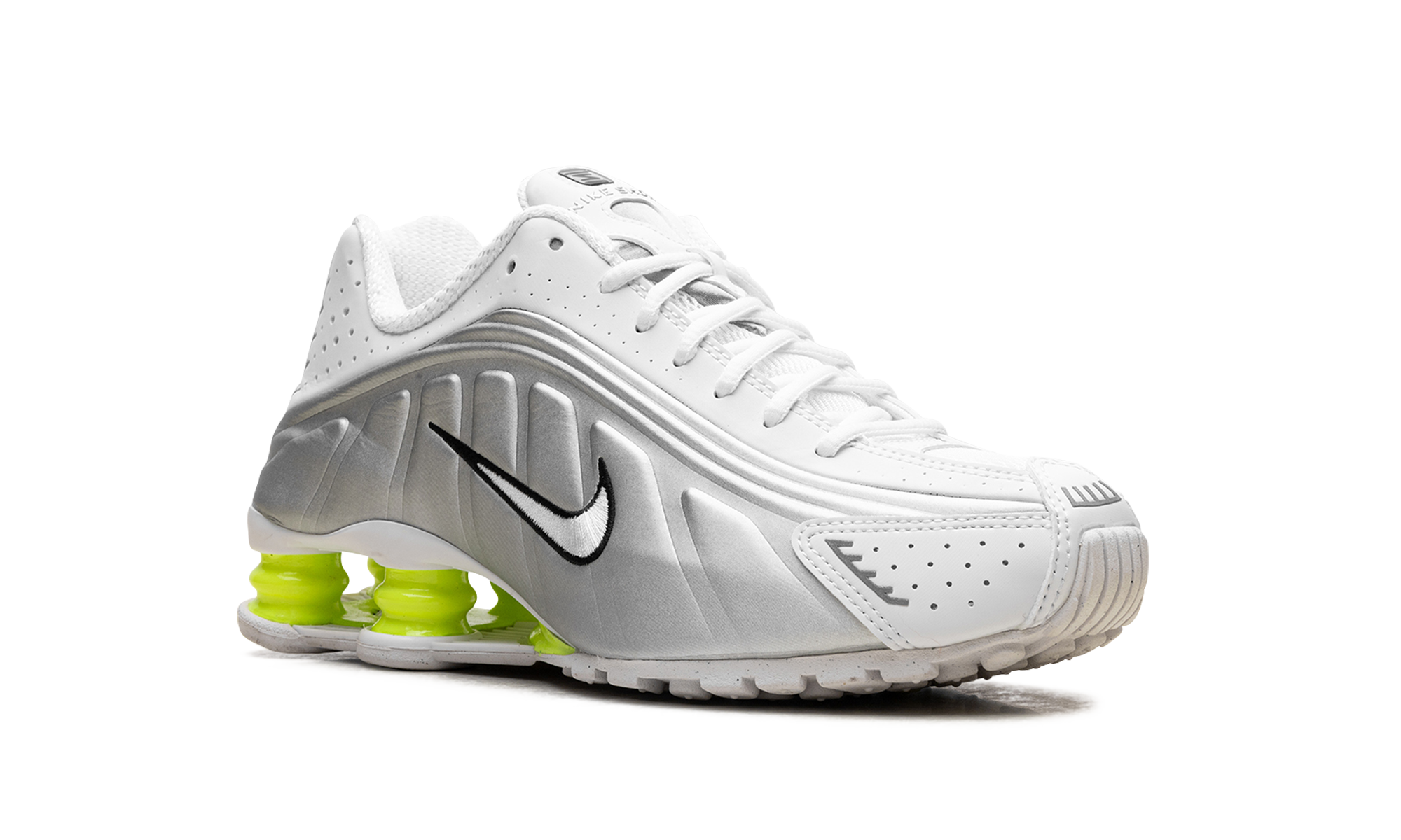 Shox R4 Wmns "white Metallic Silver Volt" - 7