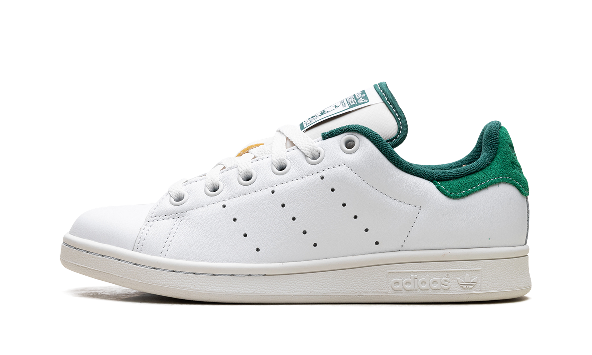 Stan Smith "white Green Suede Heel" - 1