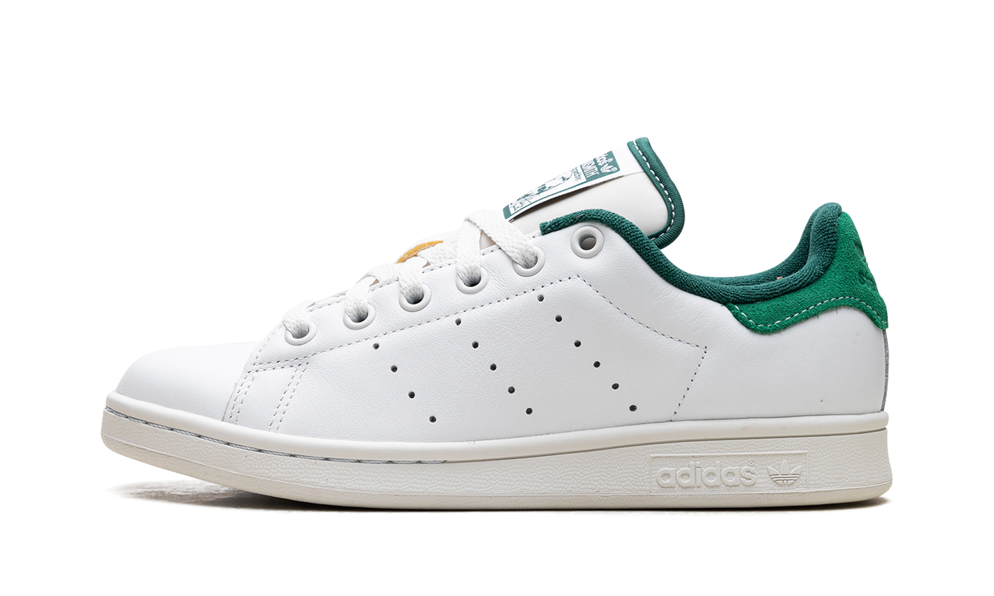 Stan Smith "white Green Suede Heel" - 1
