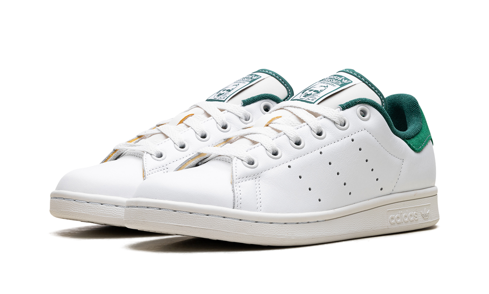 Stan Smith "white Green Suede Heel" - 2