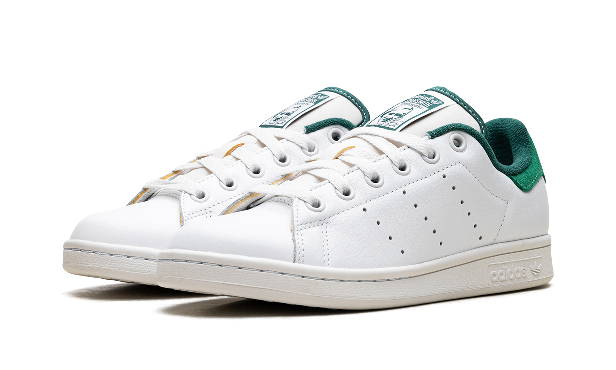 Stan Smith "white Green Suede Heel" - 2