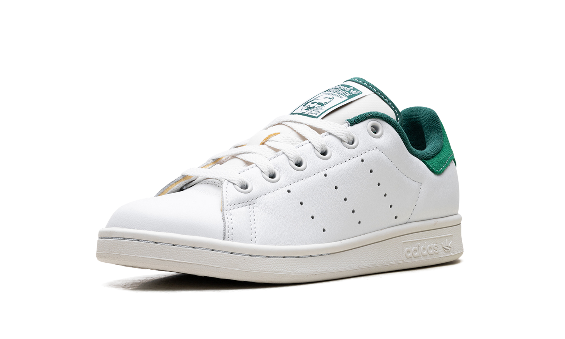 Stan Smith "white Green Suede Heel" - 4