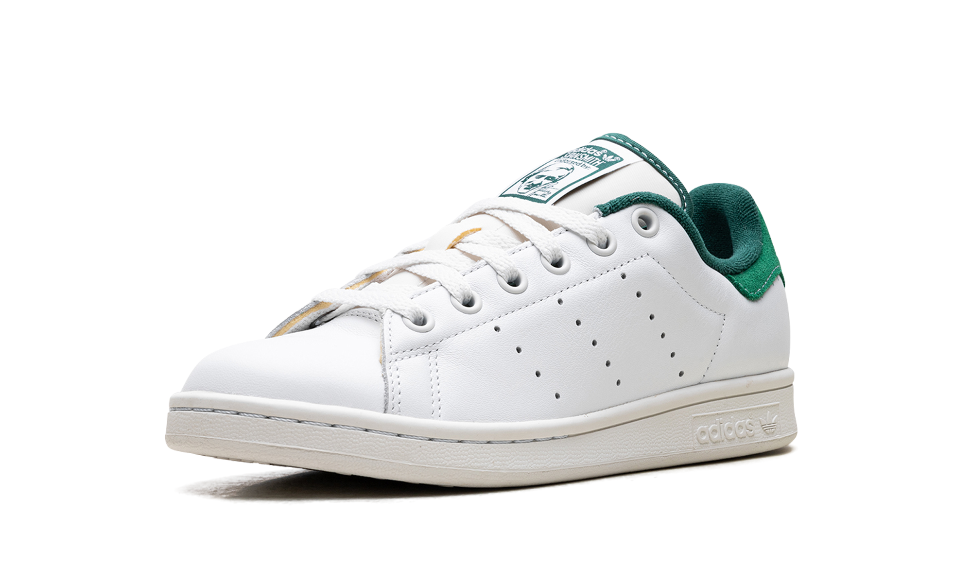 Stan Smith "white Green Suede Heel" - 4