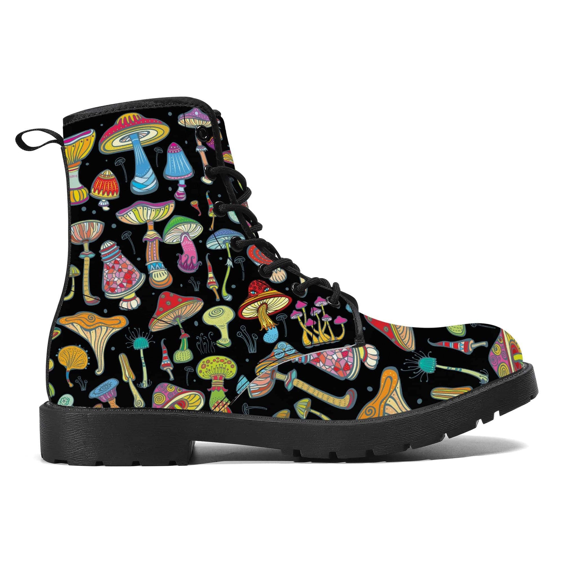 Magic Mushrooms Vegan Leather Boots