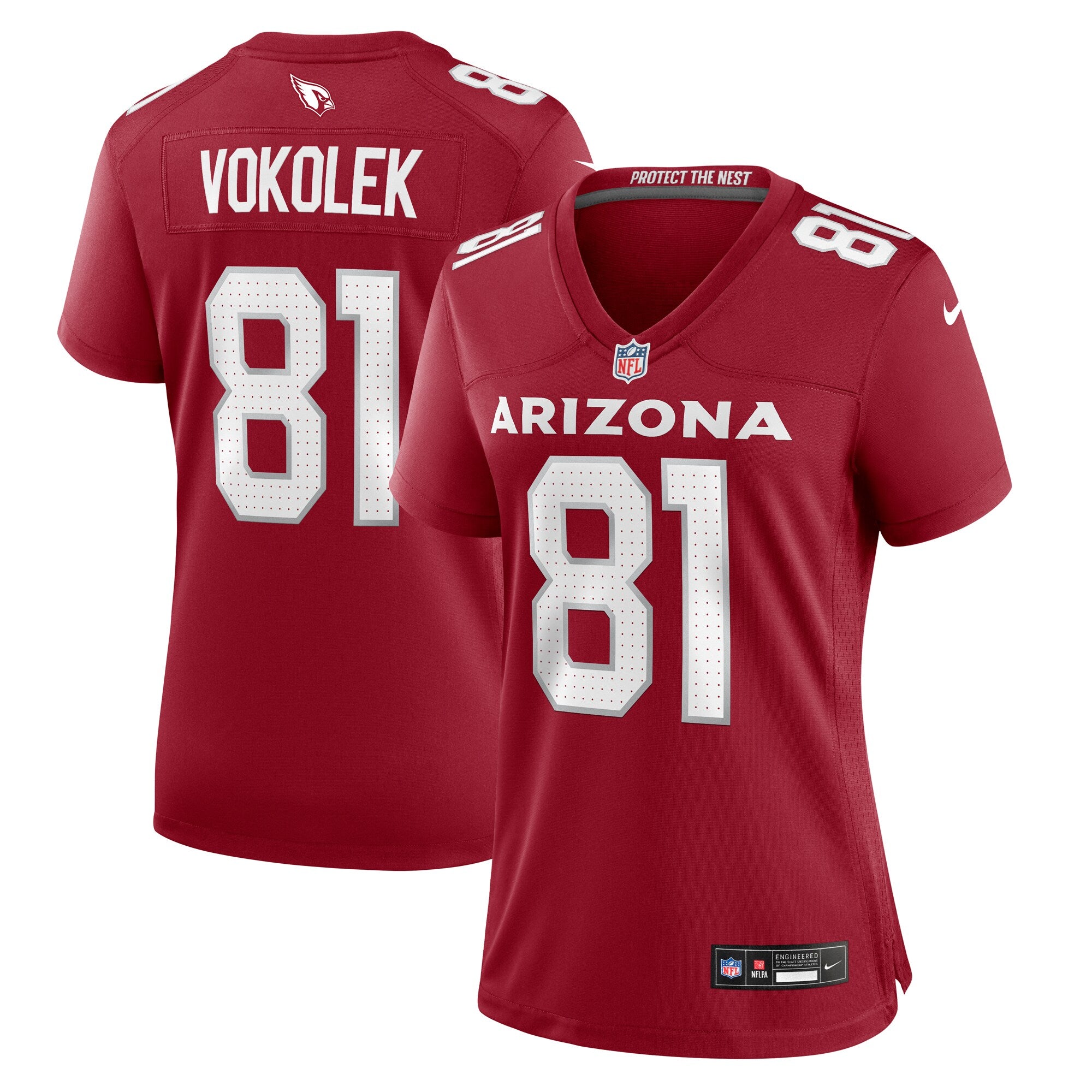 Travis Vokolek Arizona Cardinals Nike Women's  Game Jersey -  Cardinal