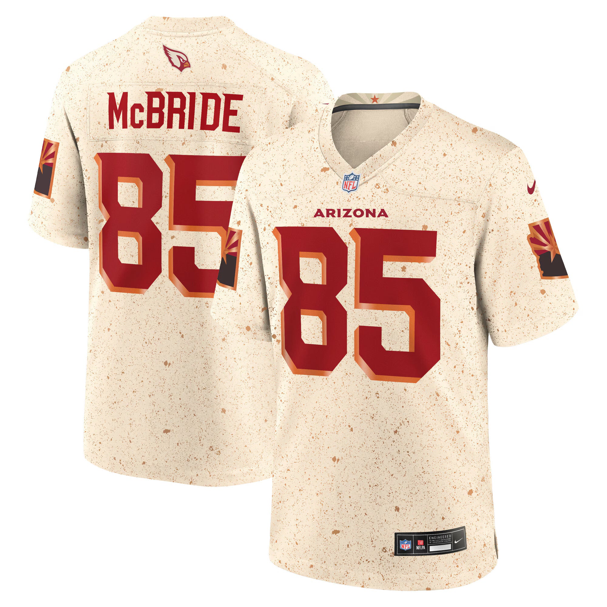 Trey McBride Arizona Cardinals Nike 2025 Rivalries Collection Game Jersey - Natural