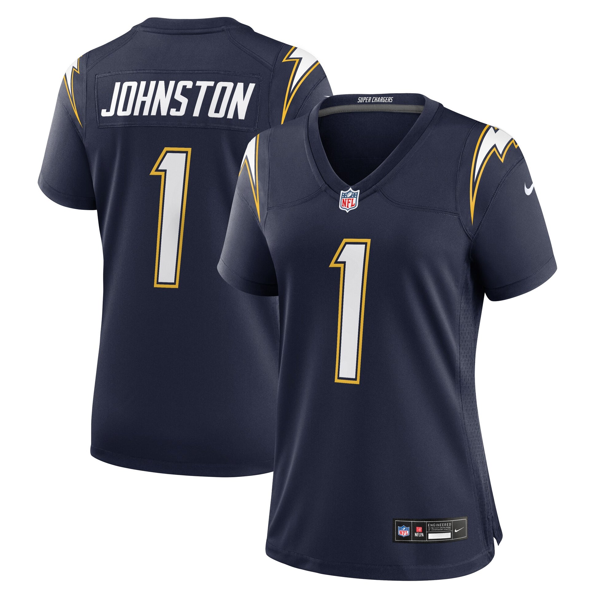 Quentin Johnston Los Angeles Chargers Nike Women's Alternate Super Chargers Game Jersey - Navy