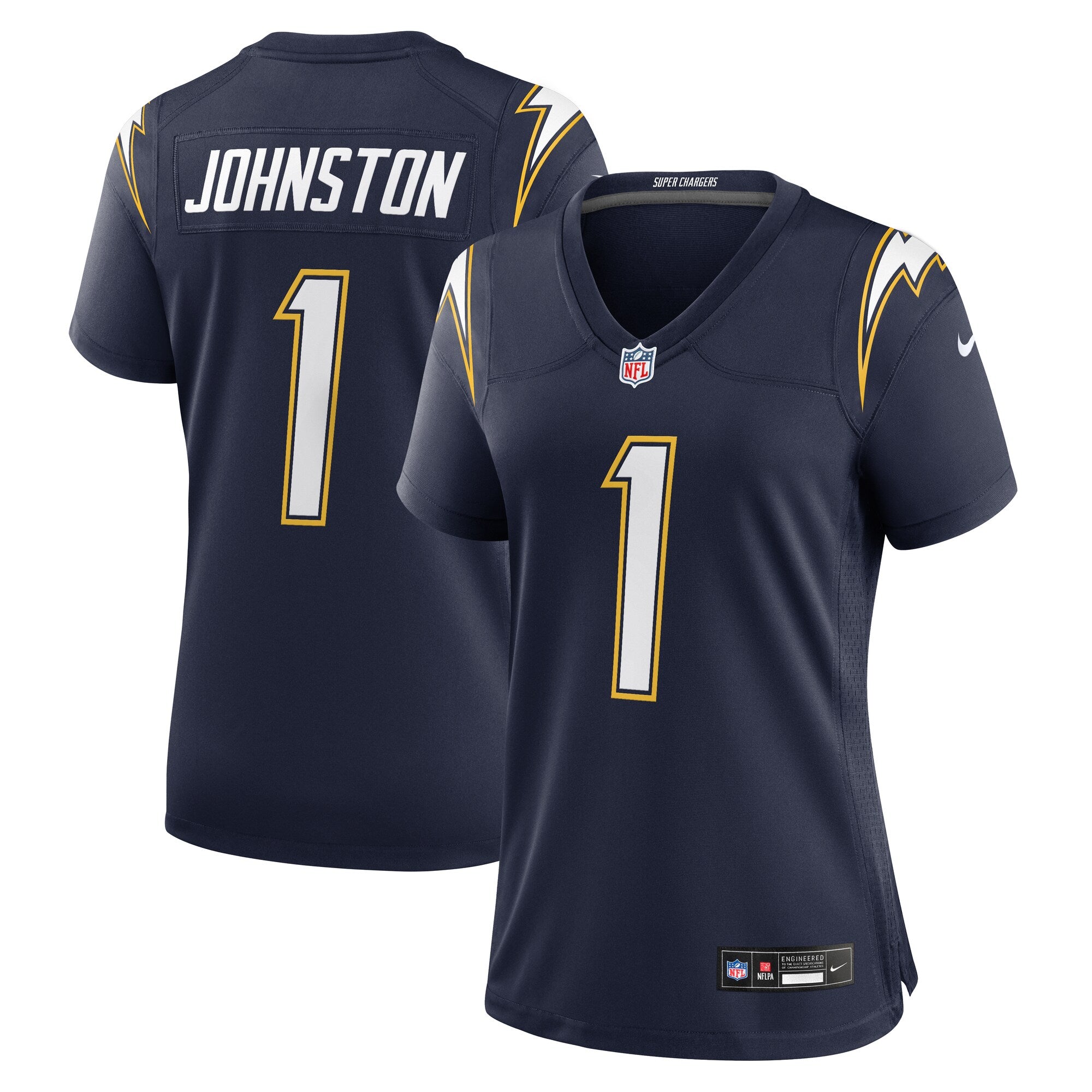 Quentin Johnston Los Angeles Chargers Nike Women's Alternate Super Chargers Game Jersey - Navy