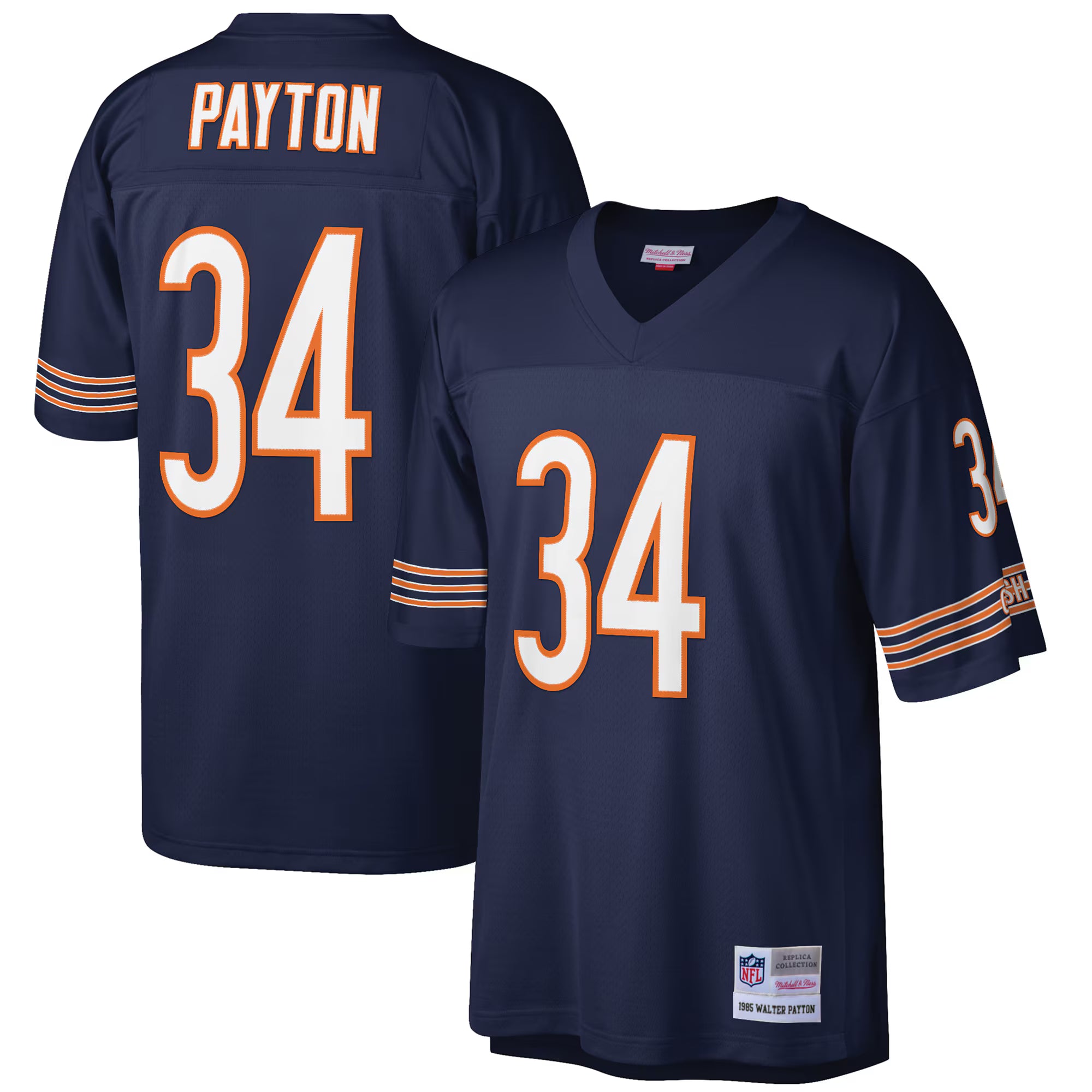 Walter Payton Chicago Bears Mitchell &amp; Ness Big &amp; Tall 1985 Retired Player Replica Jersey - Navy