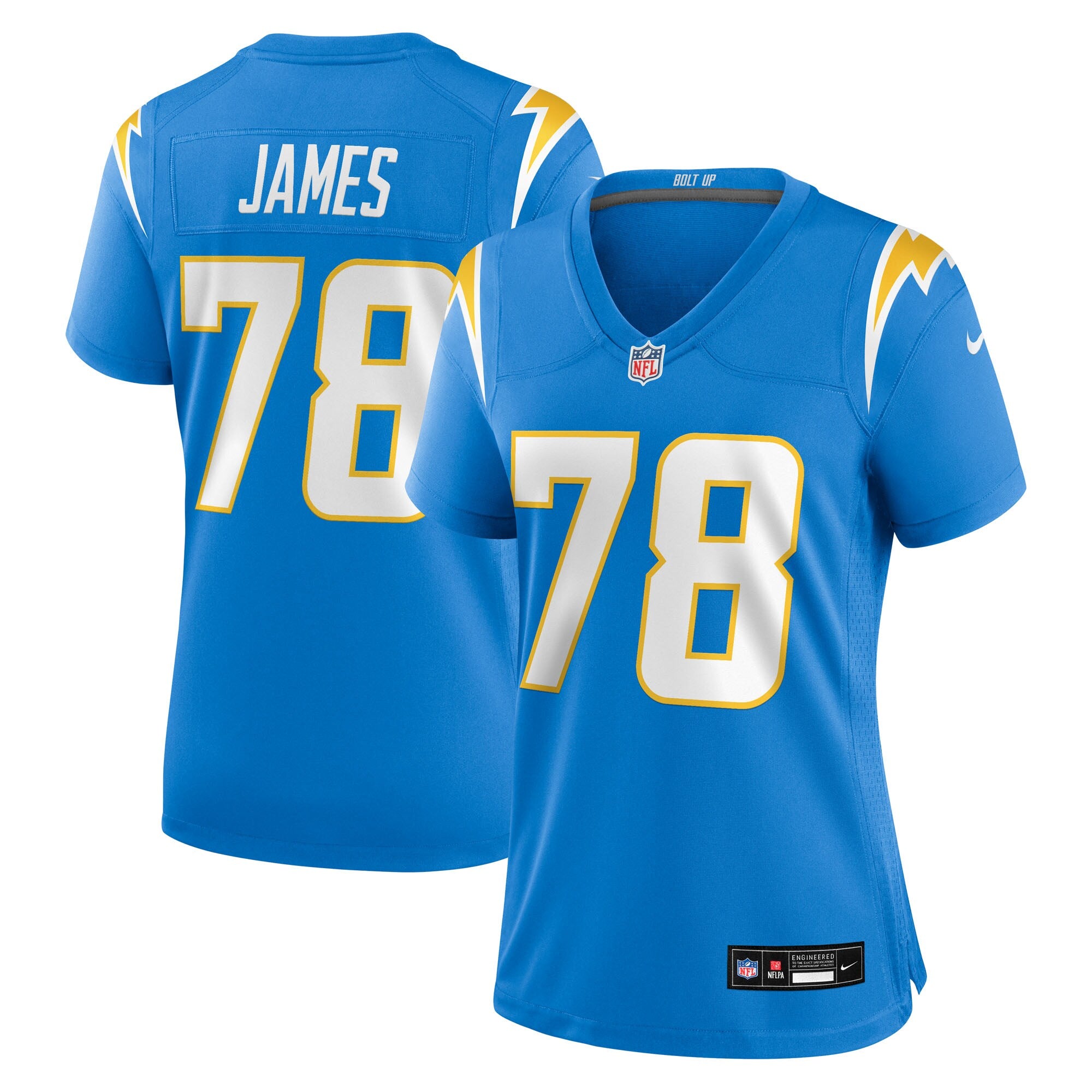 Andre James Los Angeles Chargers Nike Women's Team Game Jersey -  Powder Blue