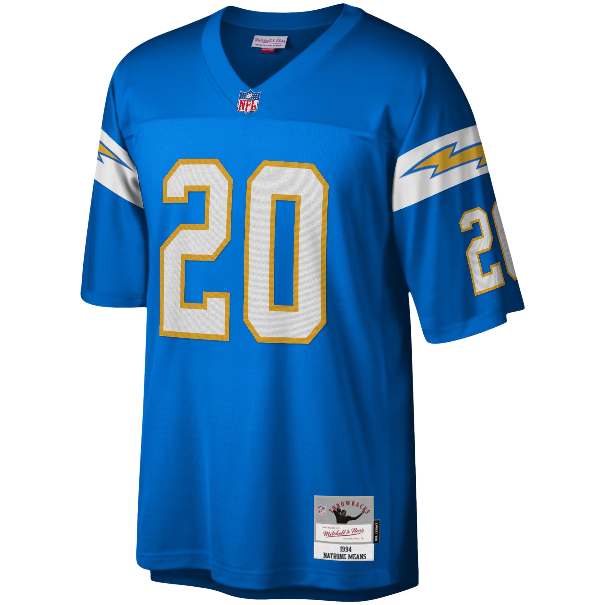 Natrone Means Los Angeles Chargers Mitchell &amp; Ness Legacy Replica Jersey - Powder Blue