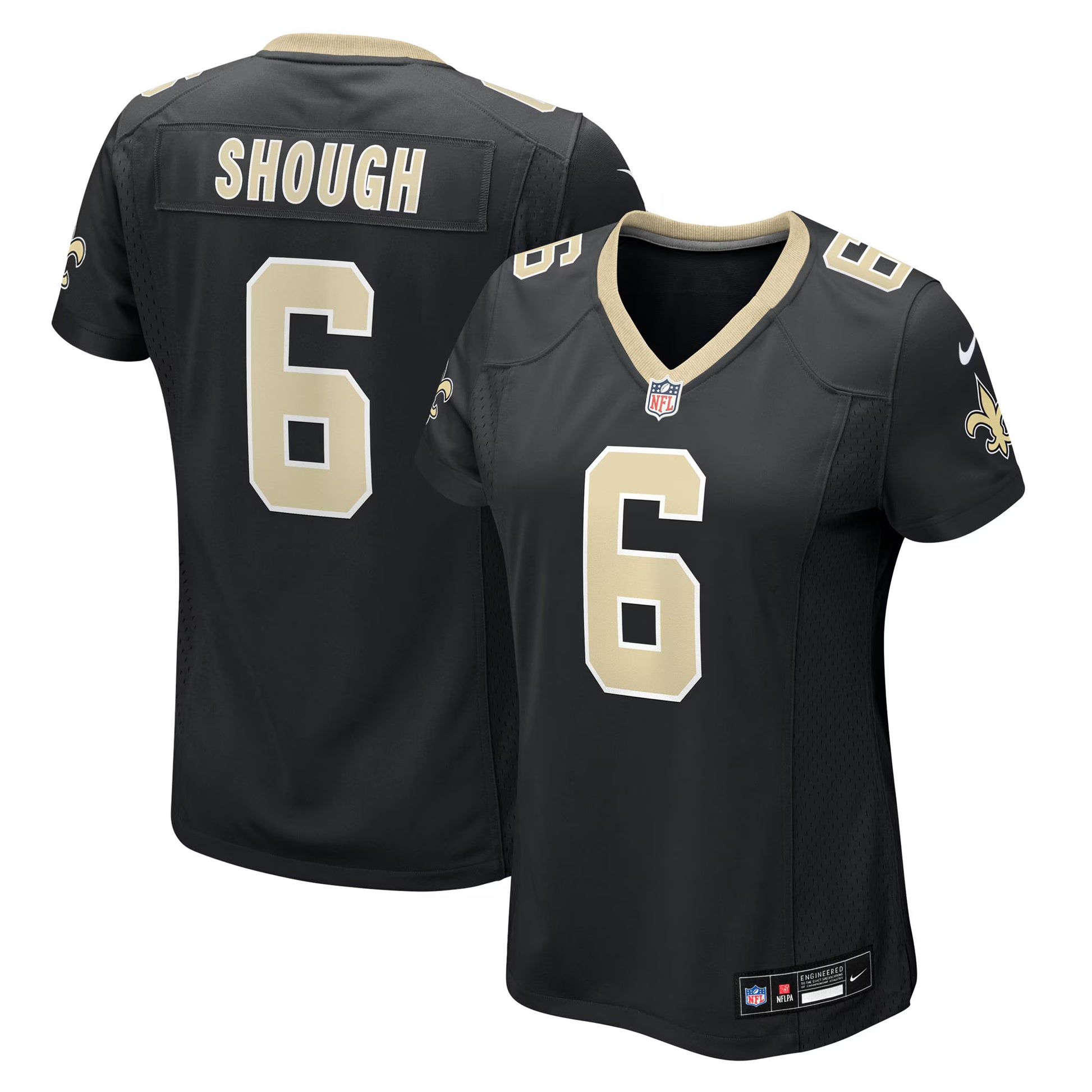 Tyler Shough New Orleans Saints Nike Women's Game Jersey - Black