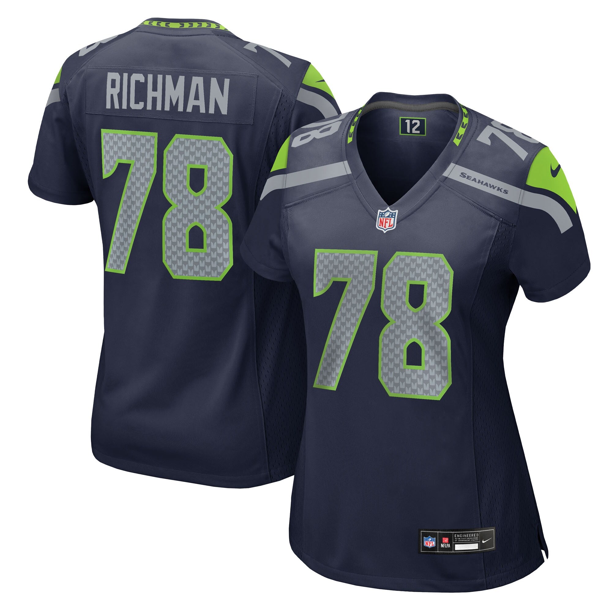 Mason Richman Seattle Seahawks Nike Women's Team Game Jersey -  College Navy