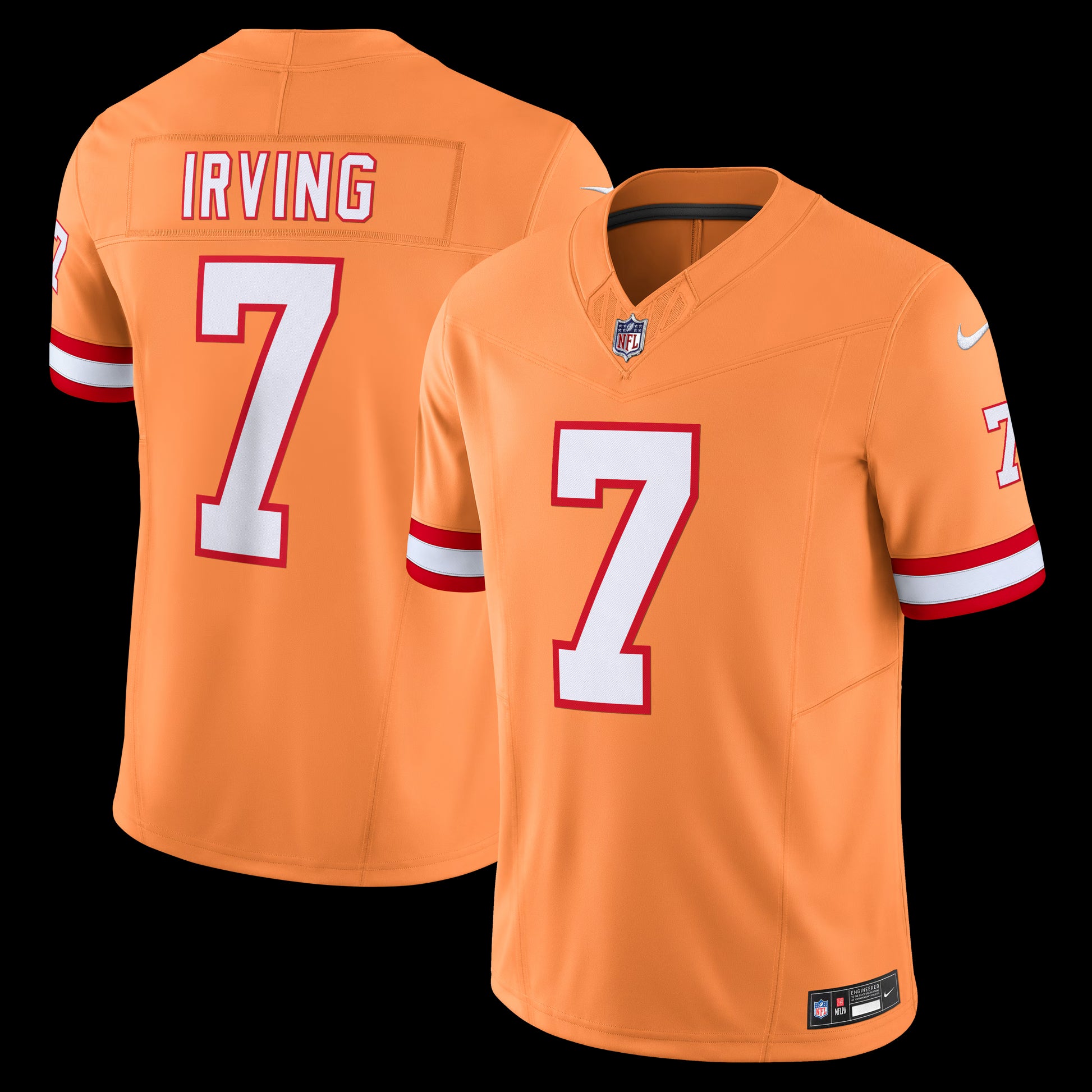 Bucky Irving Tampa Bay Buccaneers Nike Alternate 2 Throwback Vapor F.U.S.E. Limited Jersey - Orange