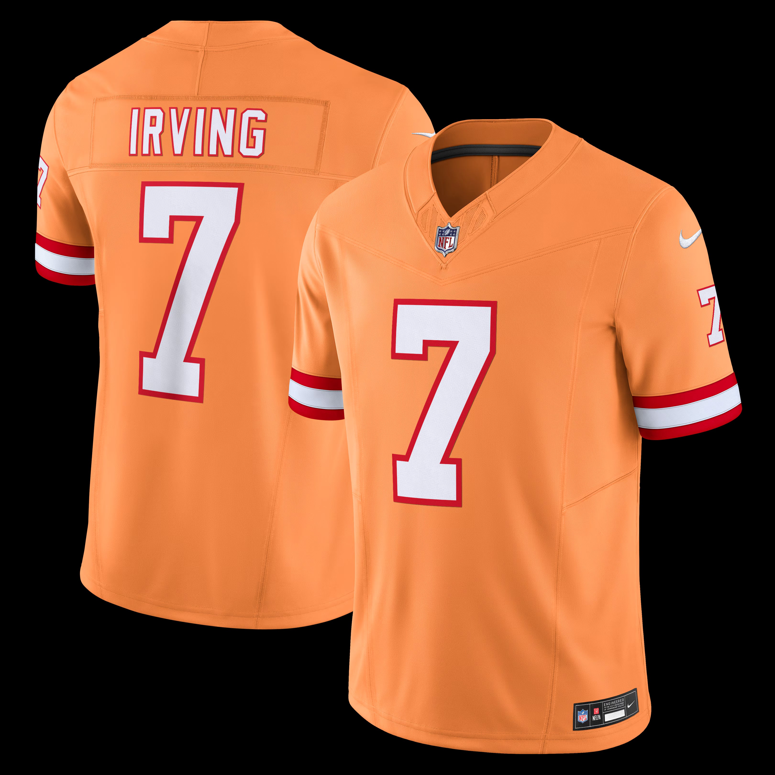 Bucky Irving Tampa Bay Buccaneers Nike Alternate 2 Throwback Vapor F.U.S.E. Limited Jersey - Orange