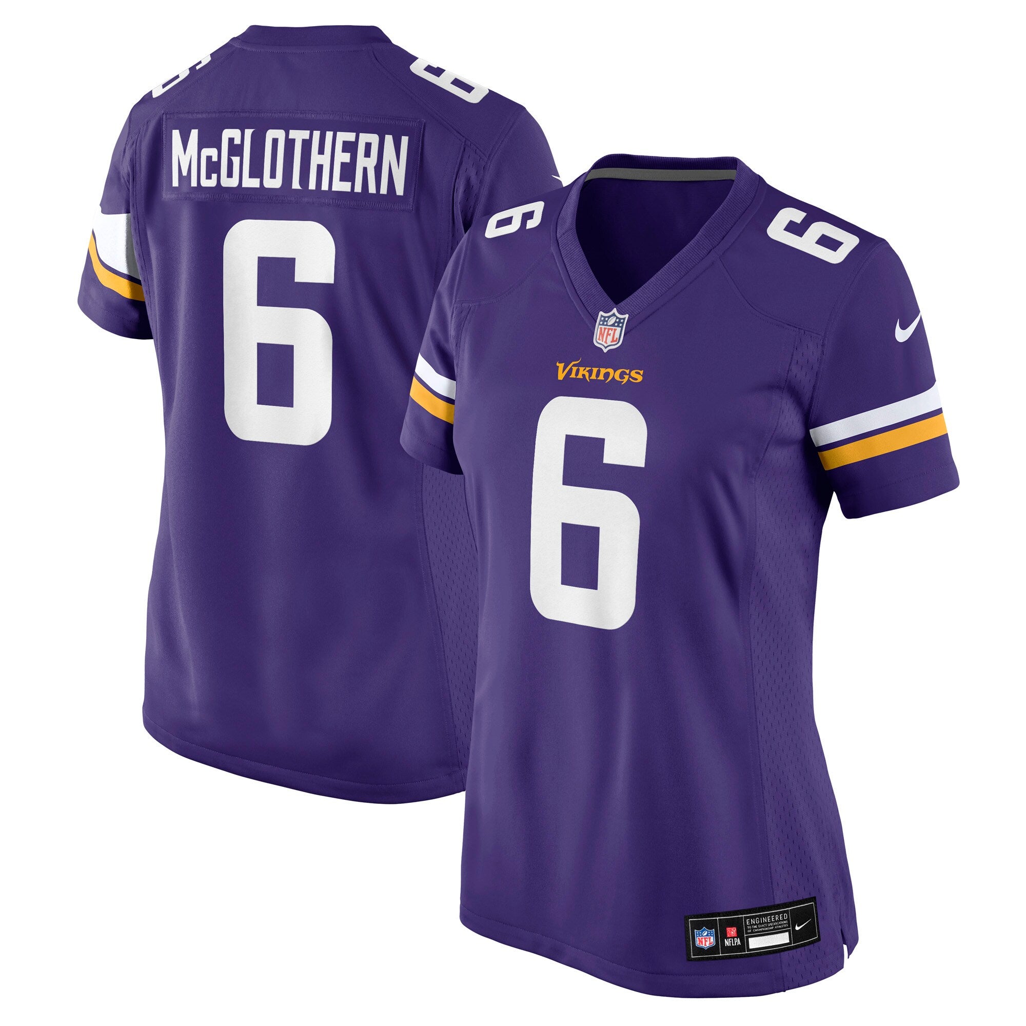 Dwight McGlothern Minnesota Vikings Nike Women's Team Game Jersey -  Purple