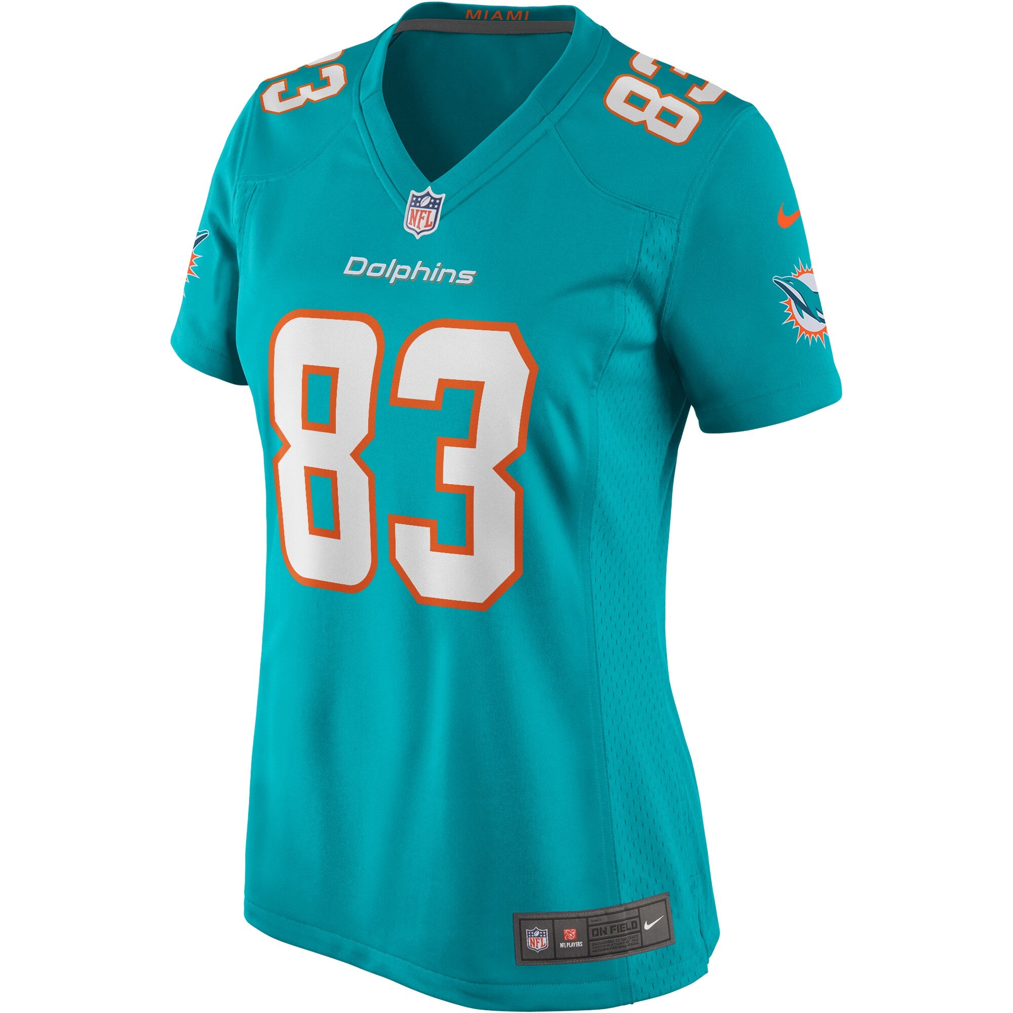 Mark Clayton Miami Dolphins Nike Women's Game Retired Player Jersey - Aqua