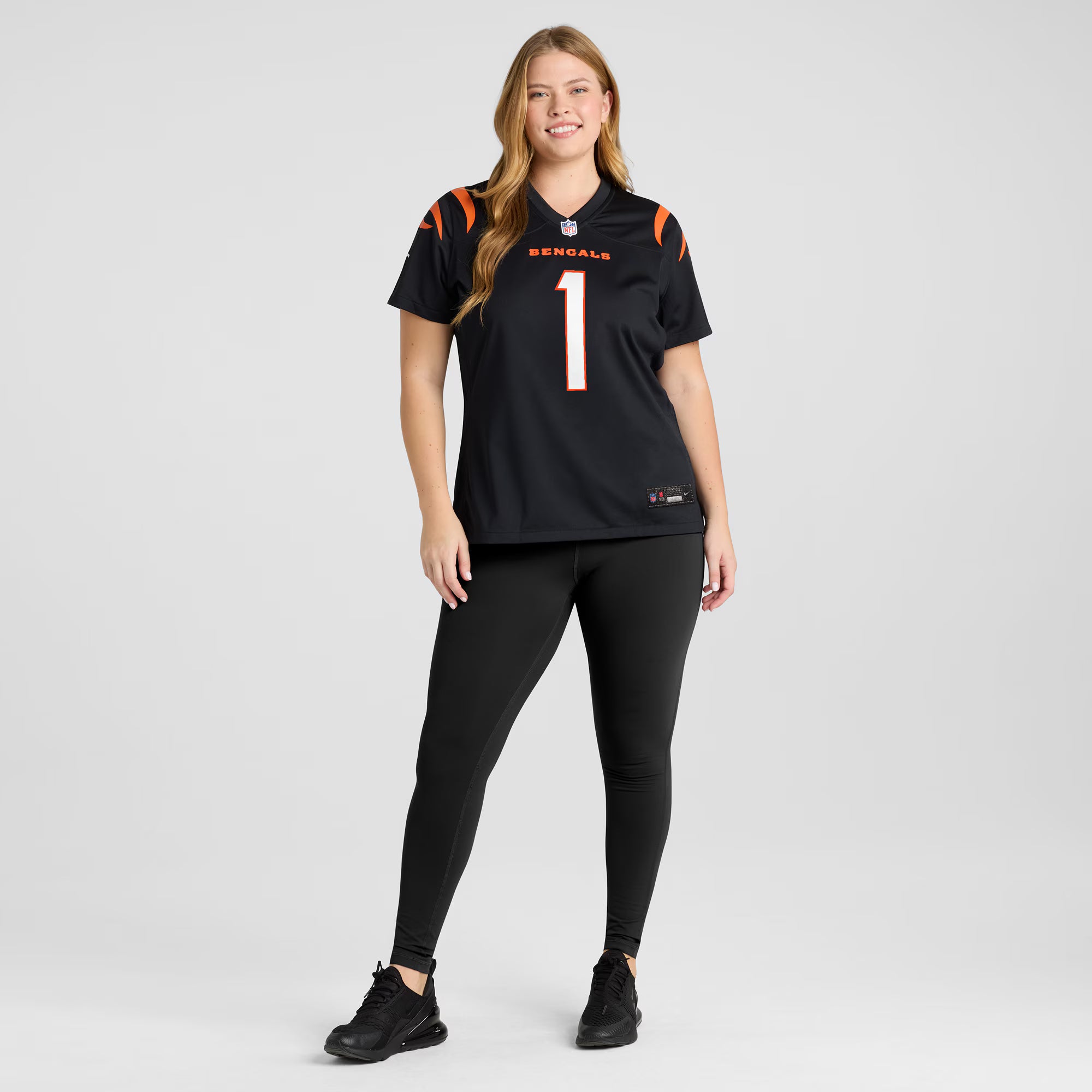 Number 1 Mom Cincinnati Bengals Nike Women's Game Jersey - Black