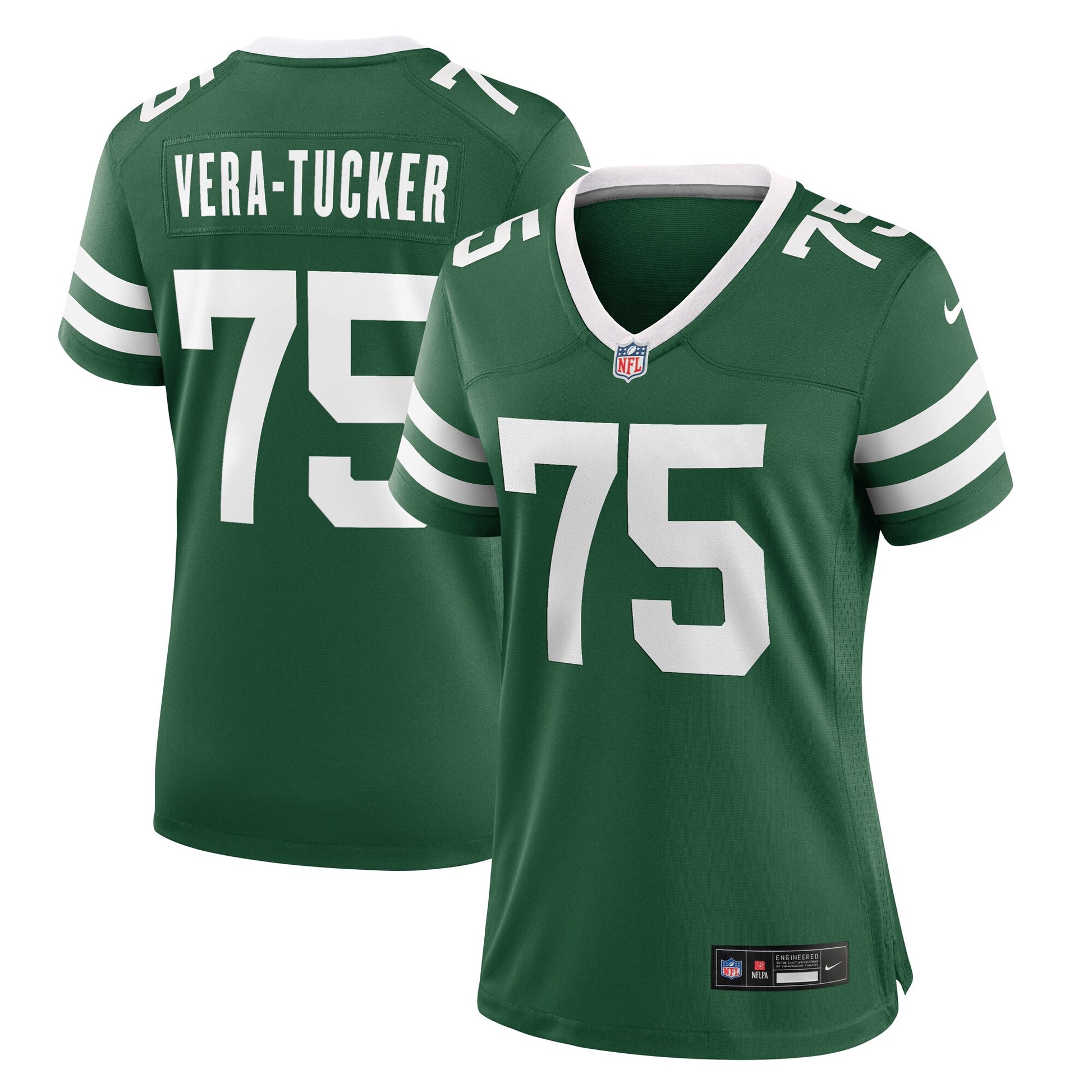 Alijah Vera-Tucker New York Jets Nike Women's Game Jersey - Legacy Green
