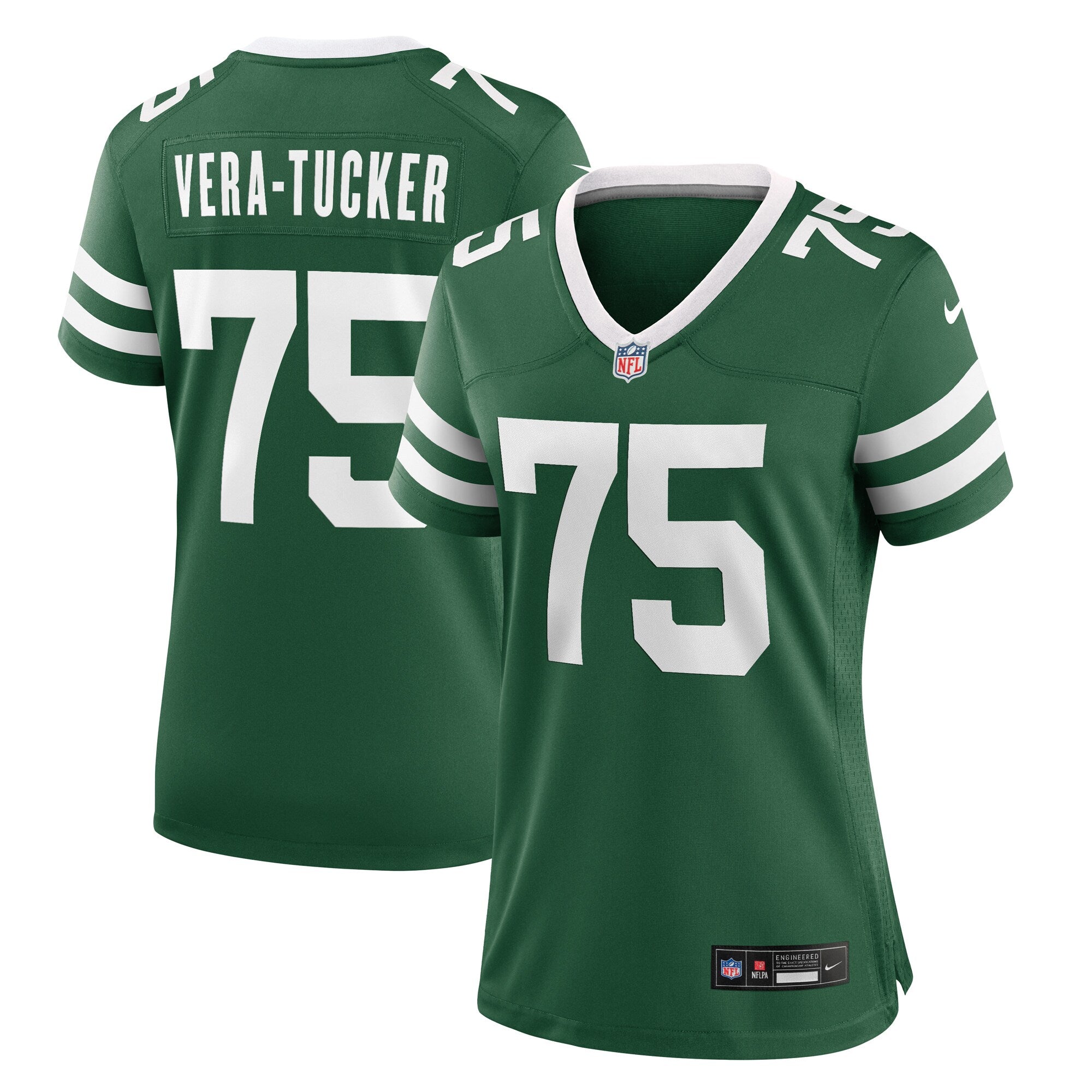 Alijah Vera-Tucker New York Jets Nike Women's Game Jersey - Legacy Green